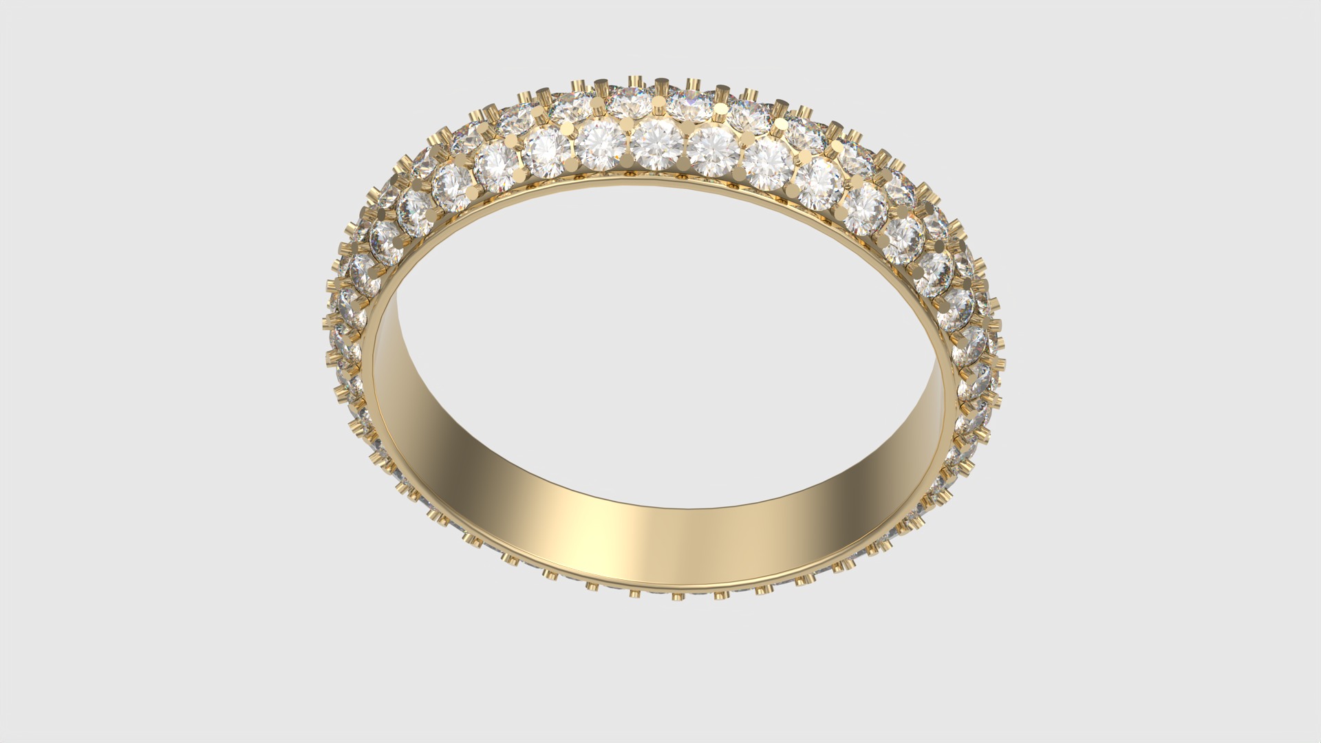 Radiant Double Row Eternity Band JDBCo 3D print model_23