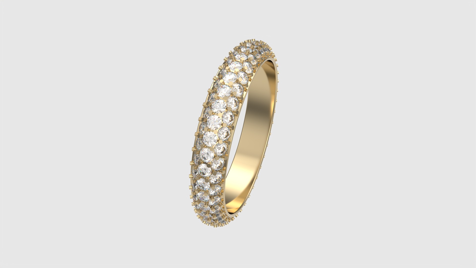 Radiant Double Row Eternity Band JDBCo 3D print model_26