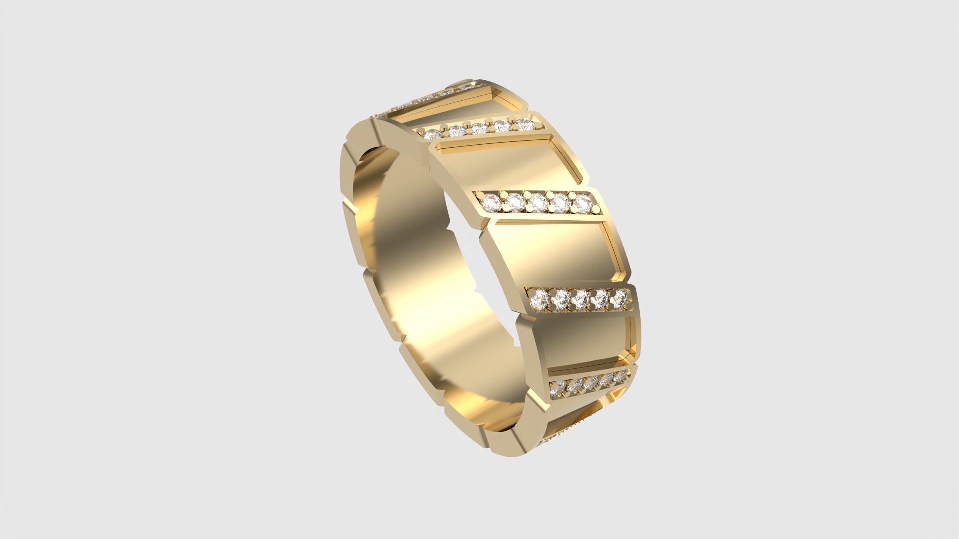 Embellished Channel Set Band JDBCo 3D print model_21