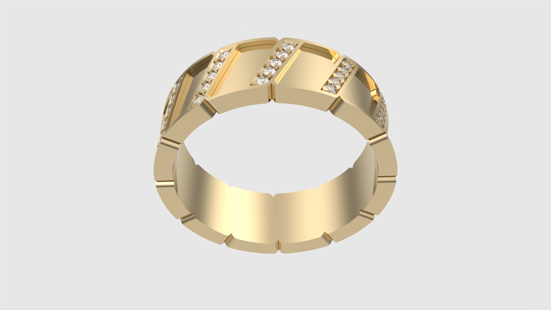 Embellished Channel Set Band JDBCo 3D print model_16