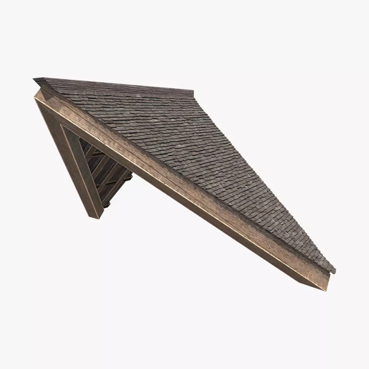 Medieval Roof V02 Low-poly 3D model_0