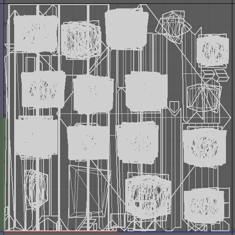 Medieval Roof V02 Low-poly 3D model_10