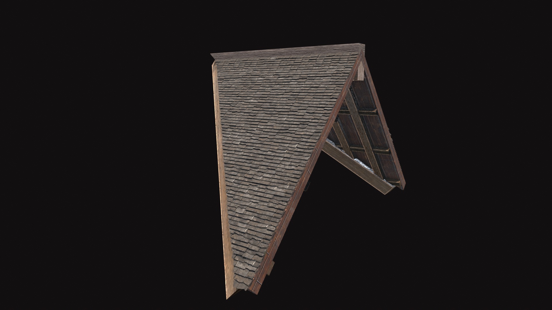 Medieval Roof V02 Low-poly 3D model_5