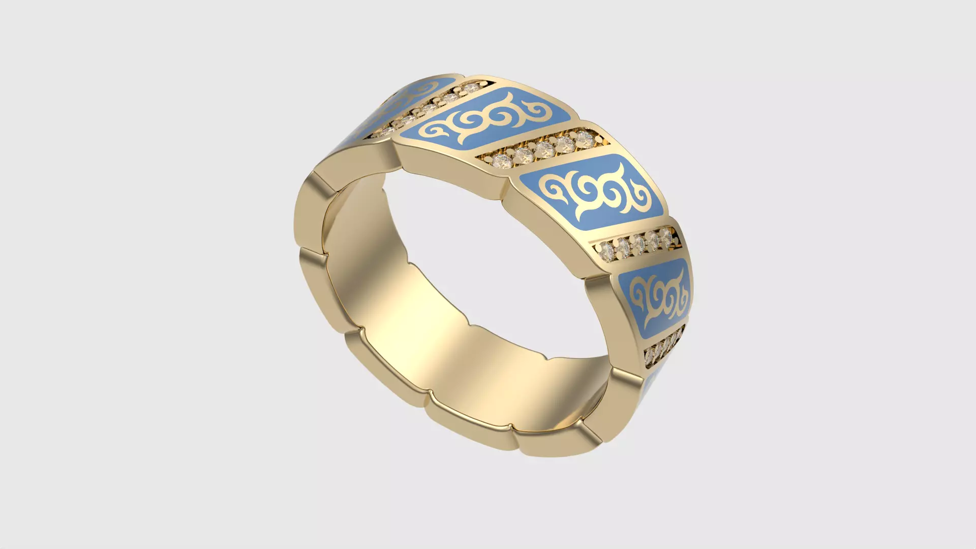 Modern Channel Set Band JDBCo 3D print model