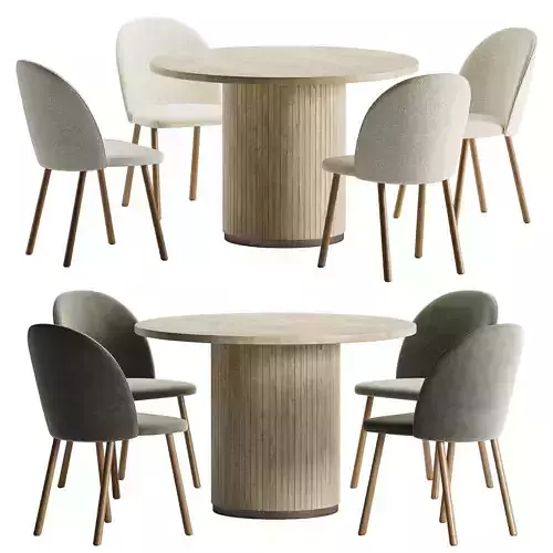 nasu sidechair chelsea table 3D model
