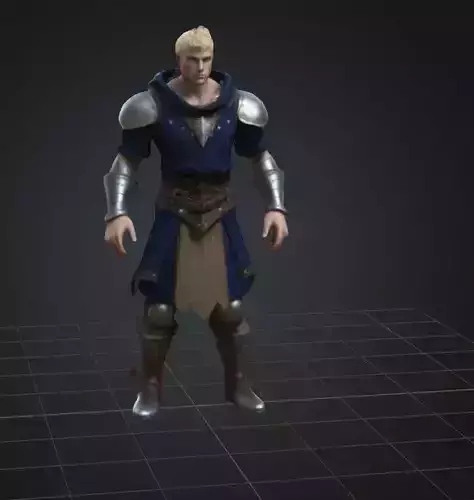 The Valiant Hero A Game-Ready Warrior Asset
