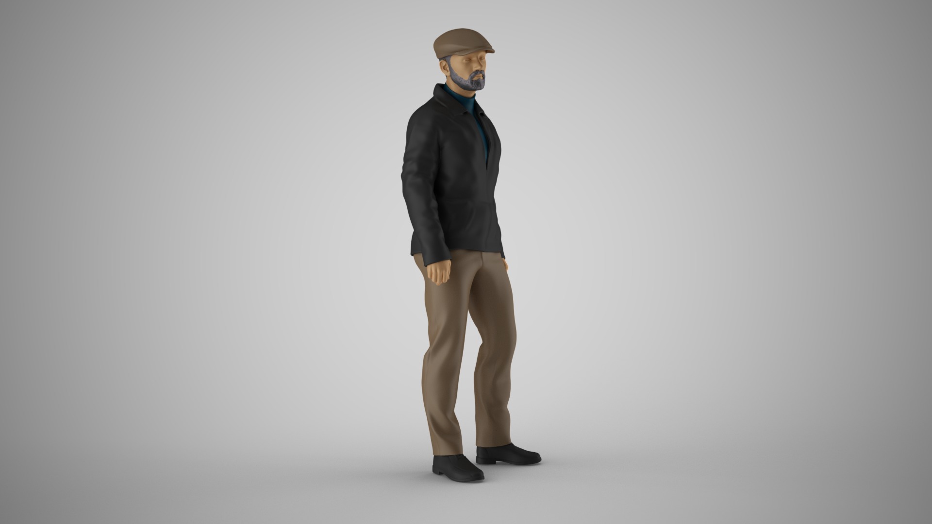 Modern Man in Past Times 2 3D print model_4