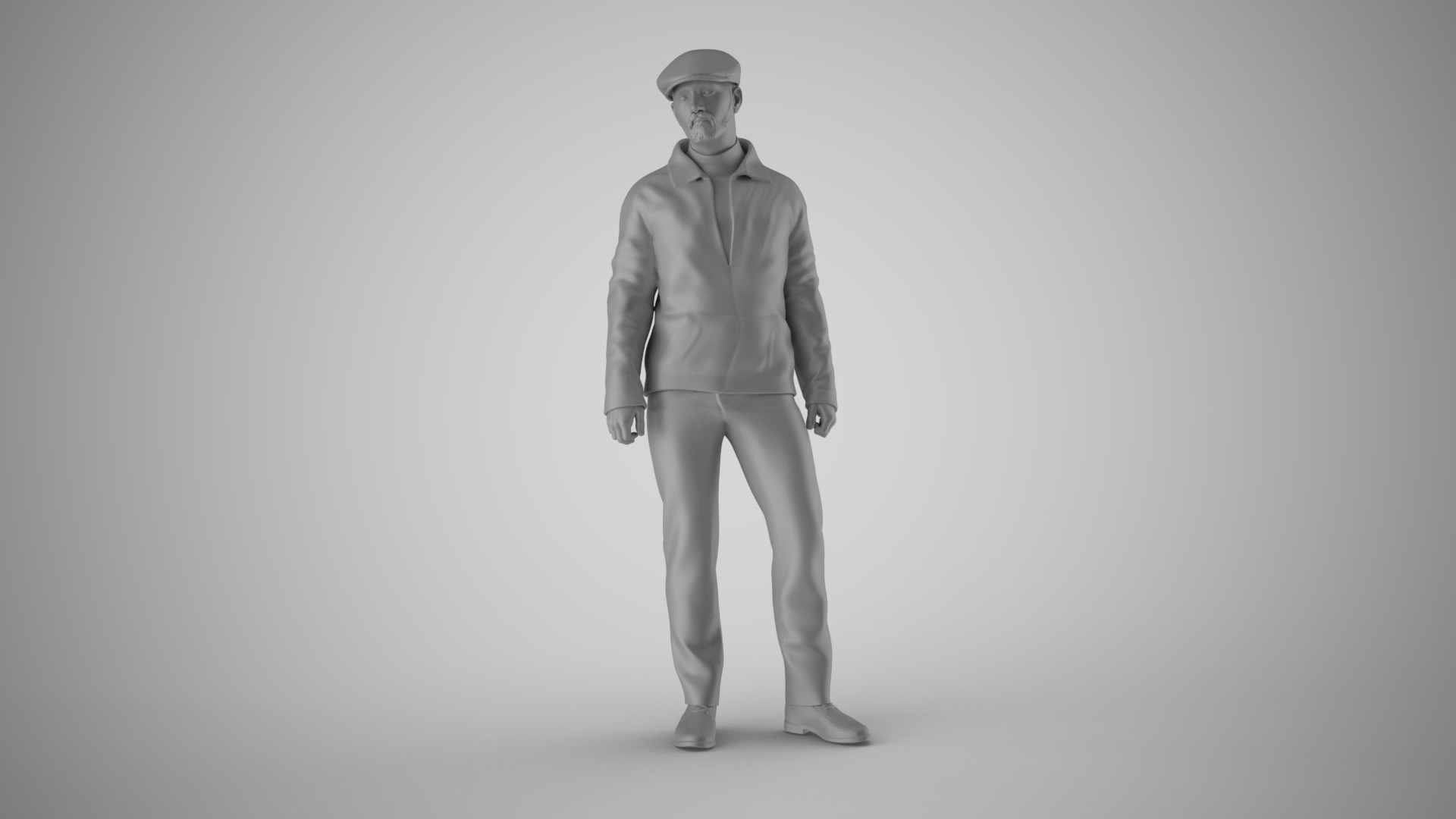 Modern Man in Past Times 2 3D print model_2