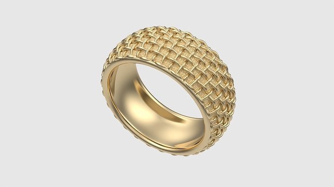 Intricate Woven Band Ring JDBCo 3D print model