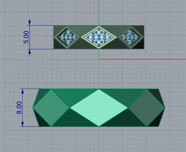 wedding ring 3D print model_3