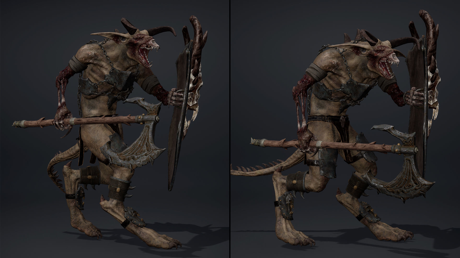 Shadow Brutal Damaged Low-poly 3D model_15