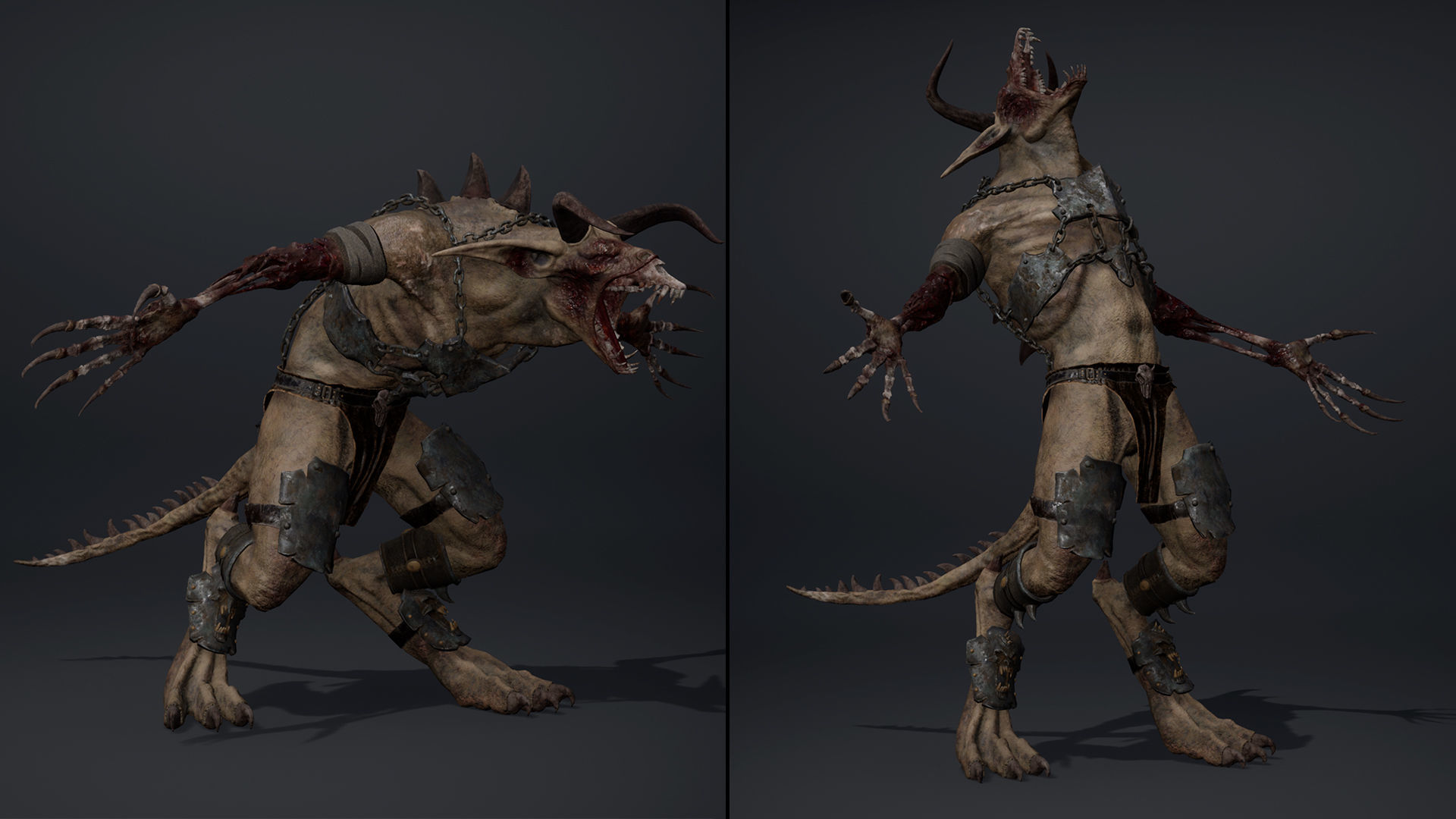 Shadow Brutal Damaged Low-poly 3D model_20