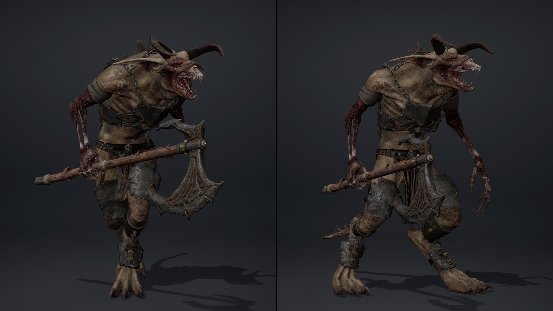 Shadow Brutal Damaged Low-poly 3D model_14