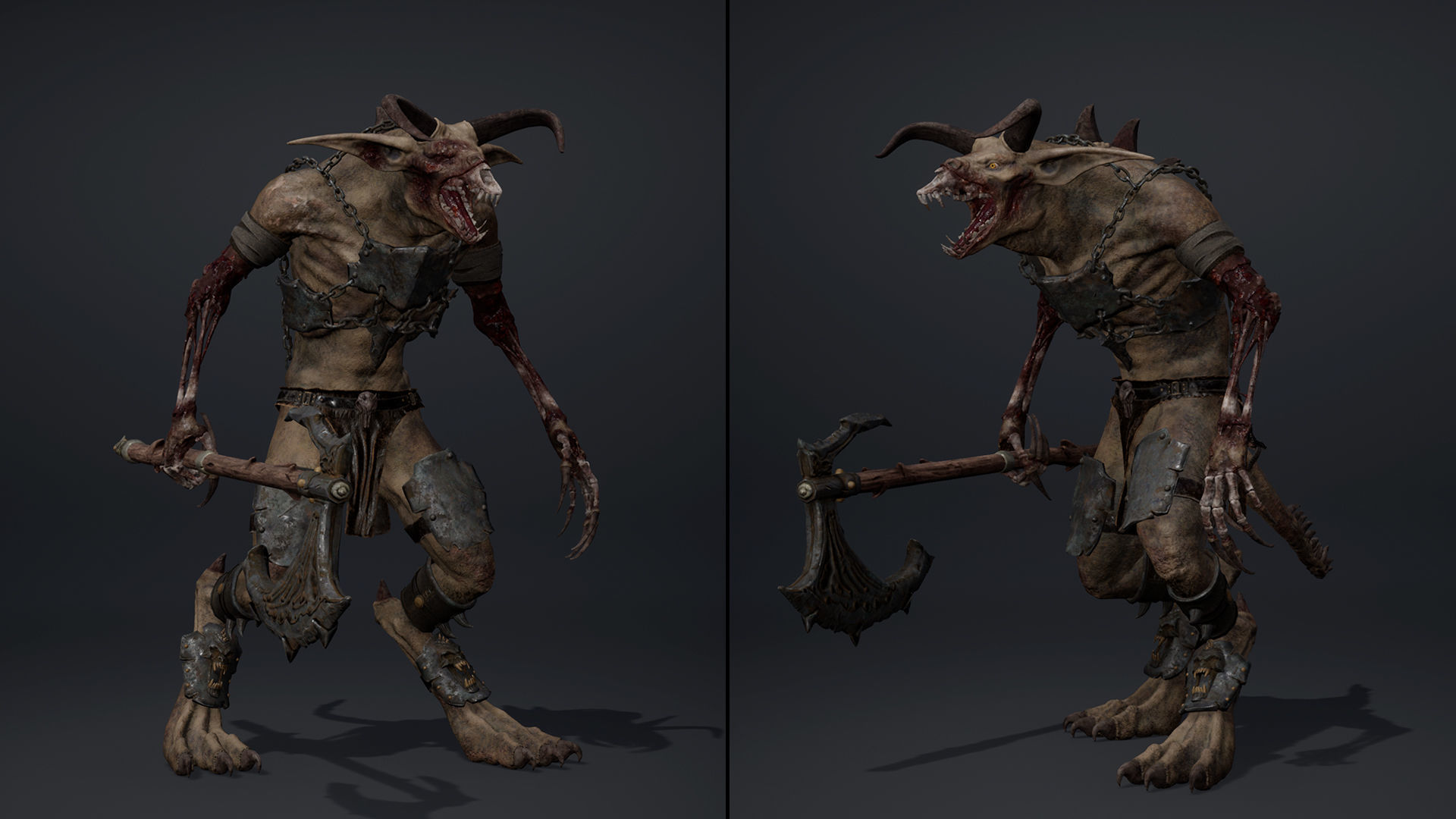 Shadow Brutal Damaged Low-poly 3D model_18