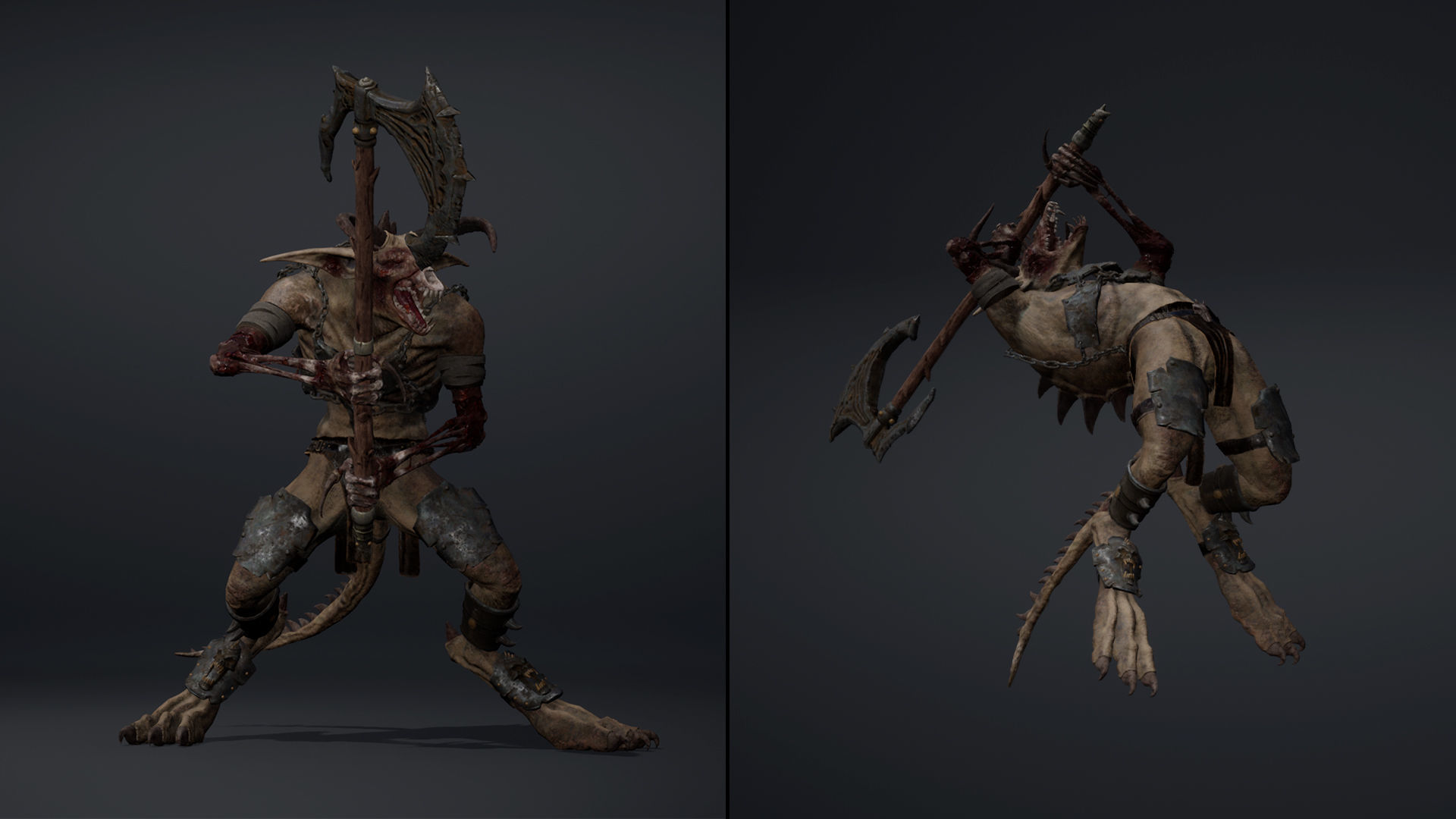 Shadow Brutal Damaged Low-poly 3D model_8