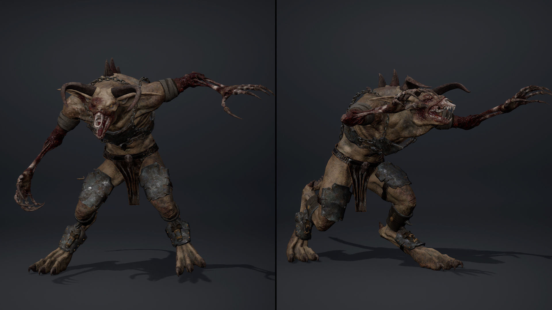 Shadow Brutal Damaged Low-poly 3D model_22