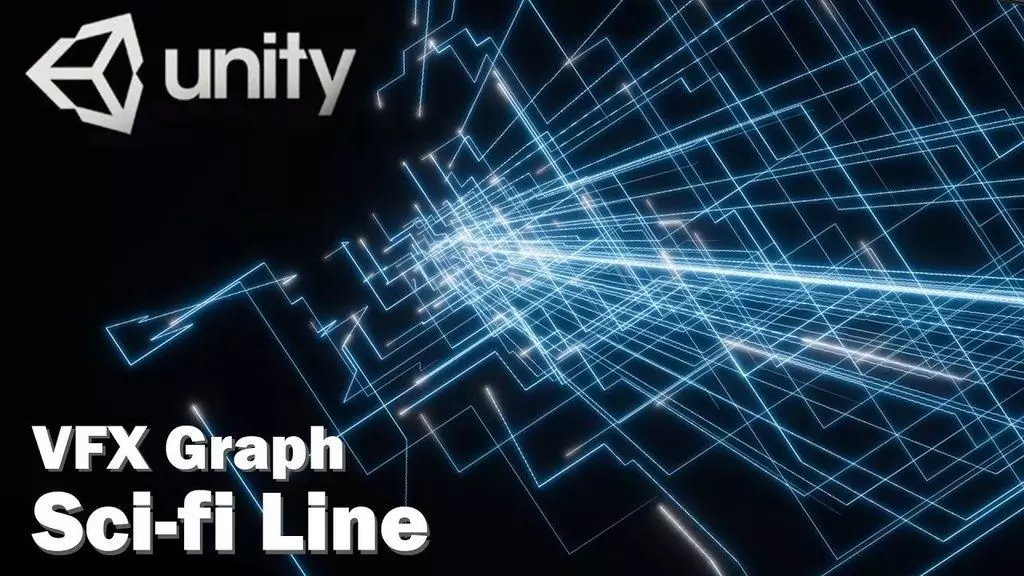 Unity VFX Graph - Sci-fi Line 3D model