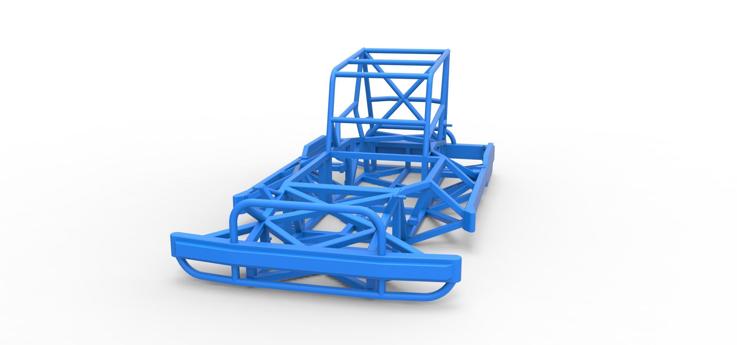 Frame of New Zealand Superstock car Scale 1 to 25 3D print model_3