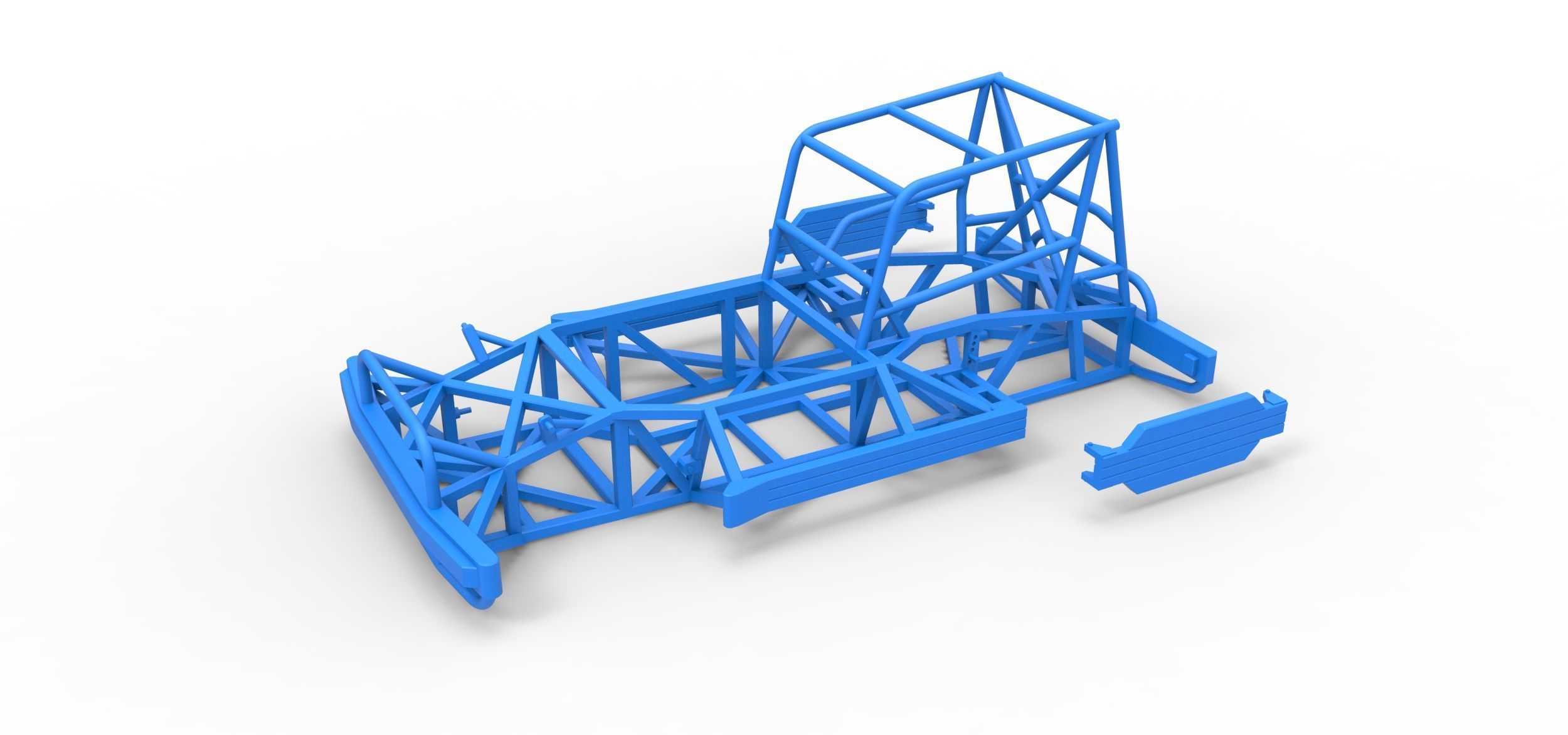 Frame of New Zealand Superstock car Scale 1 to 25 3D print model_18