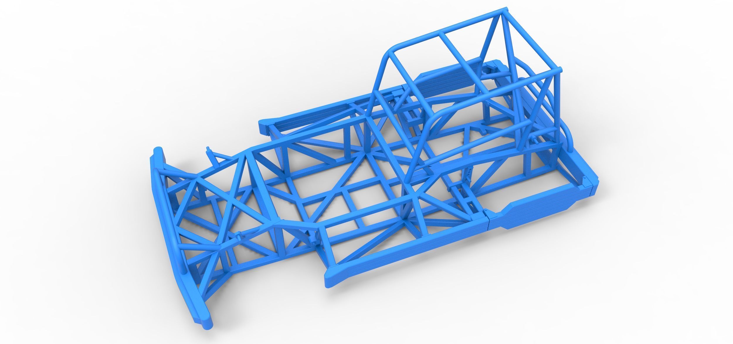 Frame of New Zealand Superstock car Scale 1 to 25 3D print model_1