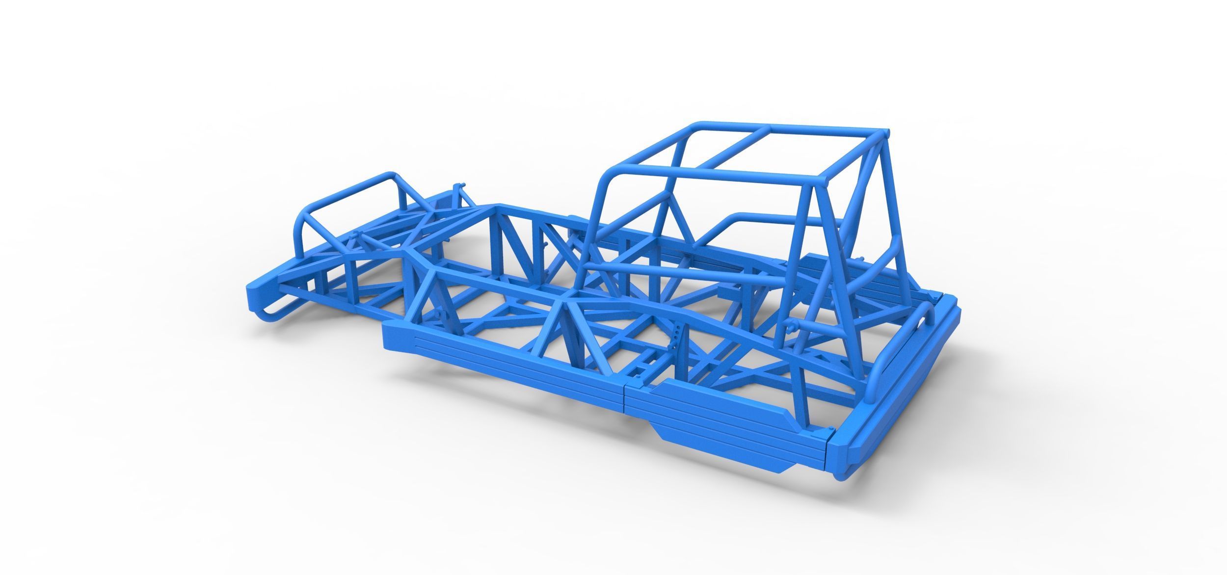 Frame of New Zealand Superstock car Scale 1 to 25 3D print model_9