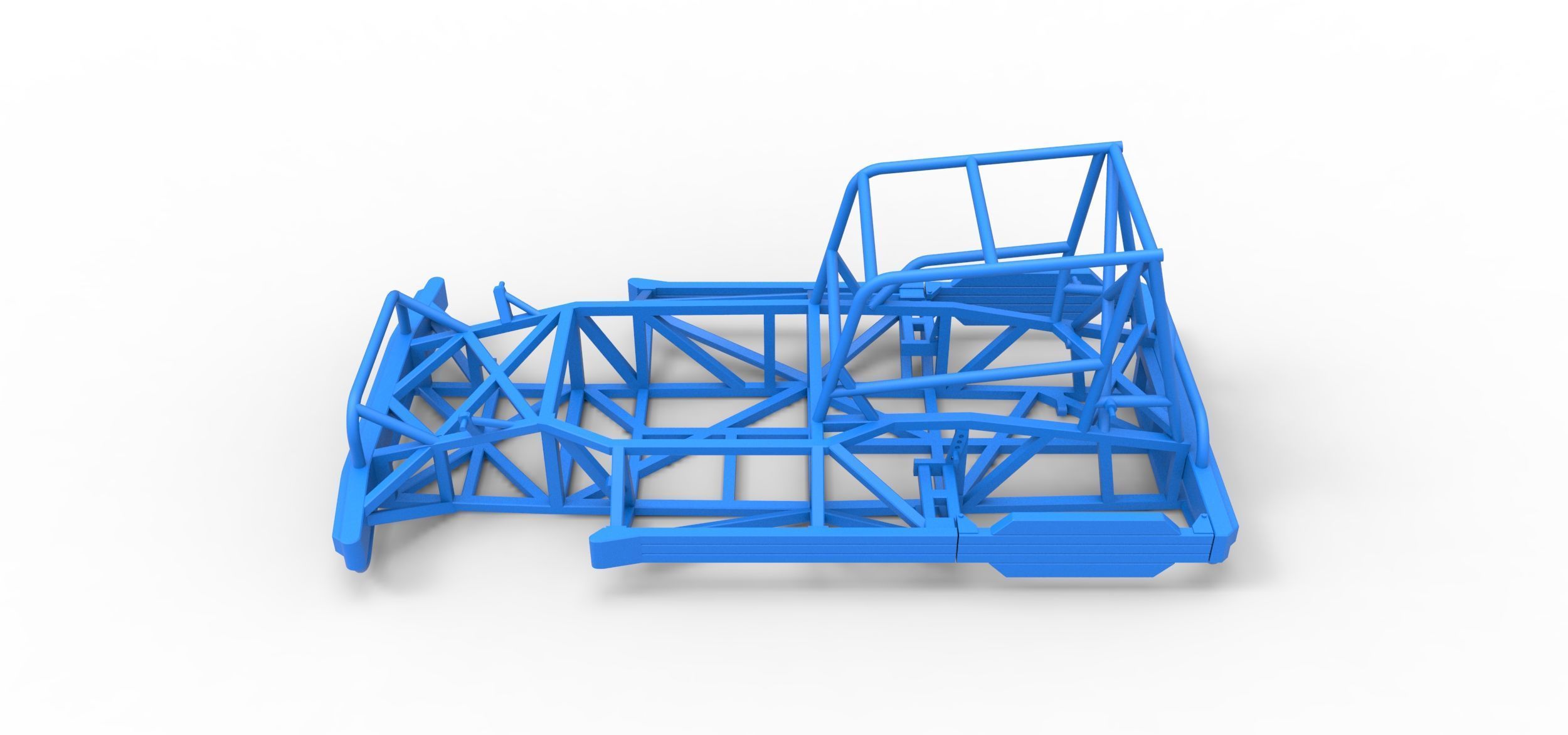 Frame of New Zealand Superstock car Scale 1 to 25 3D print model_7