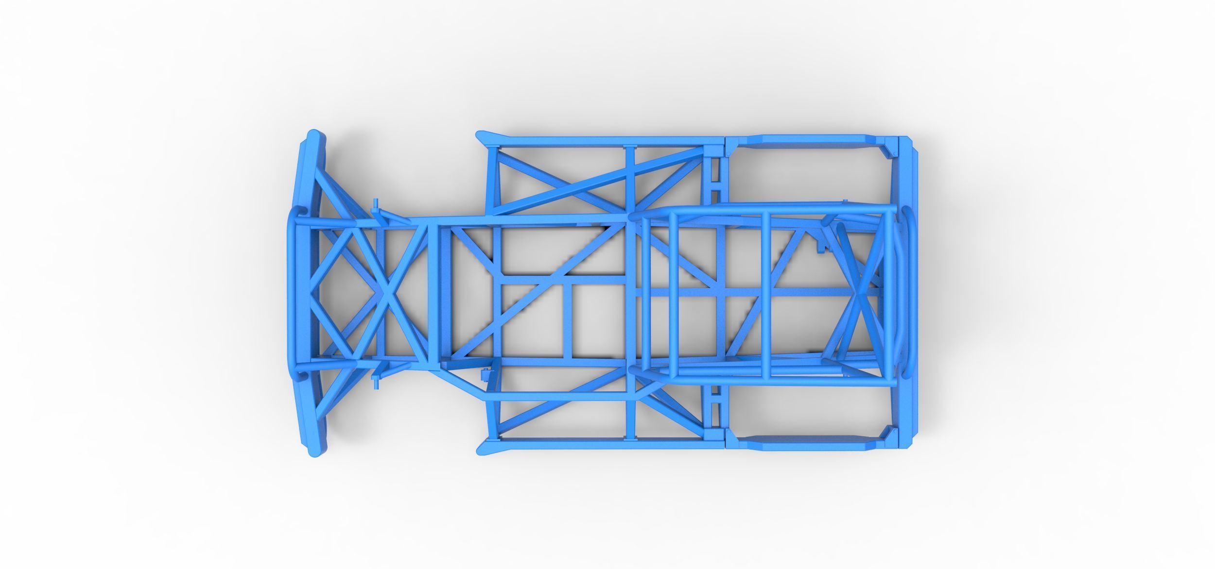 Frame of New Zealand Superstock car Scale 1 to 25 3D print model_8