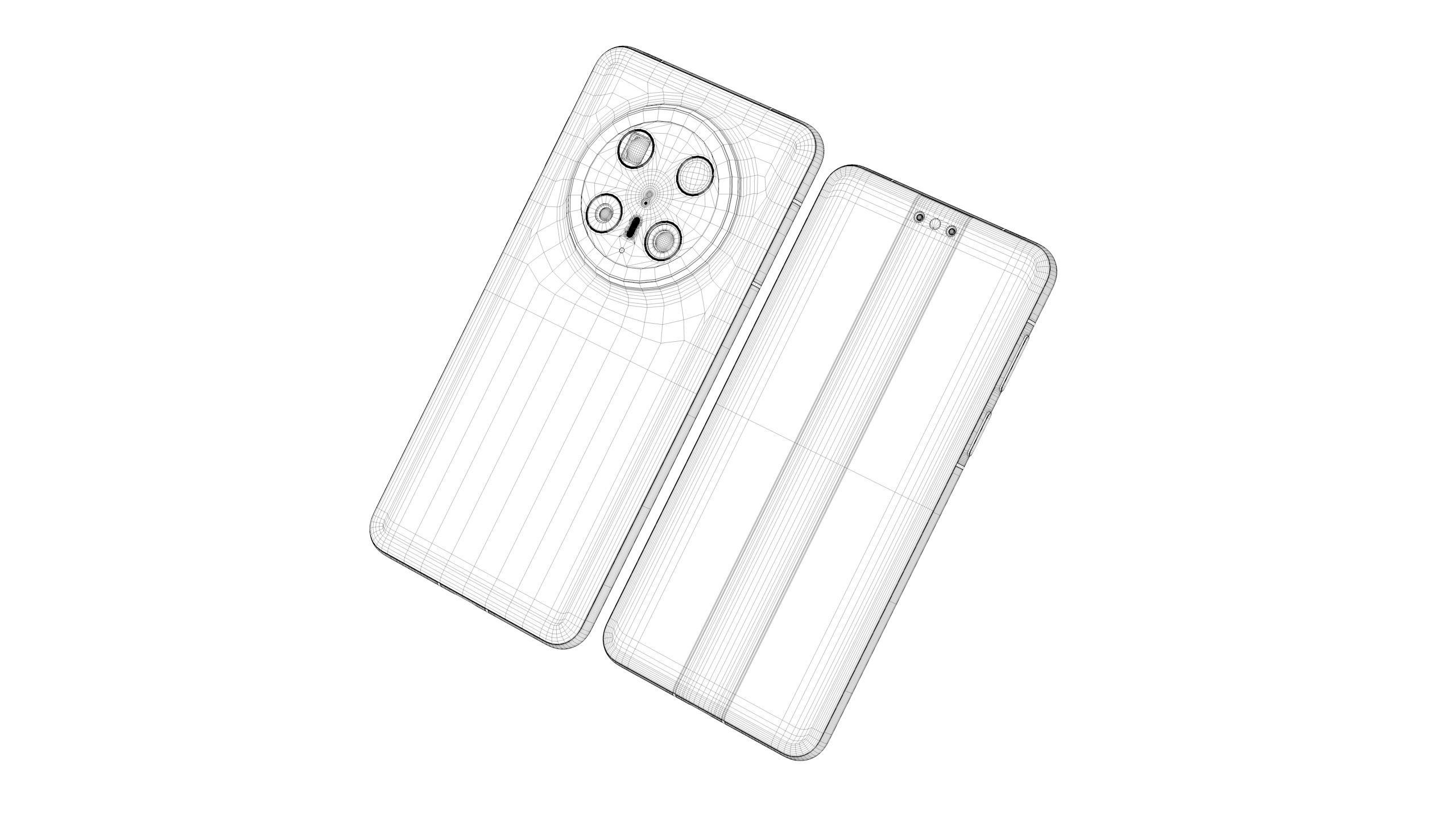 HUAWEI Mate 70 Pro with Kirin 9020 3D model_2