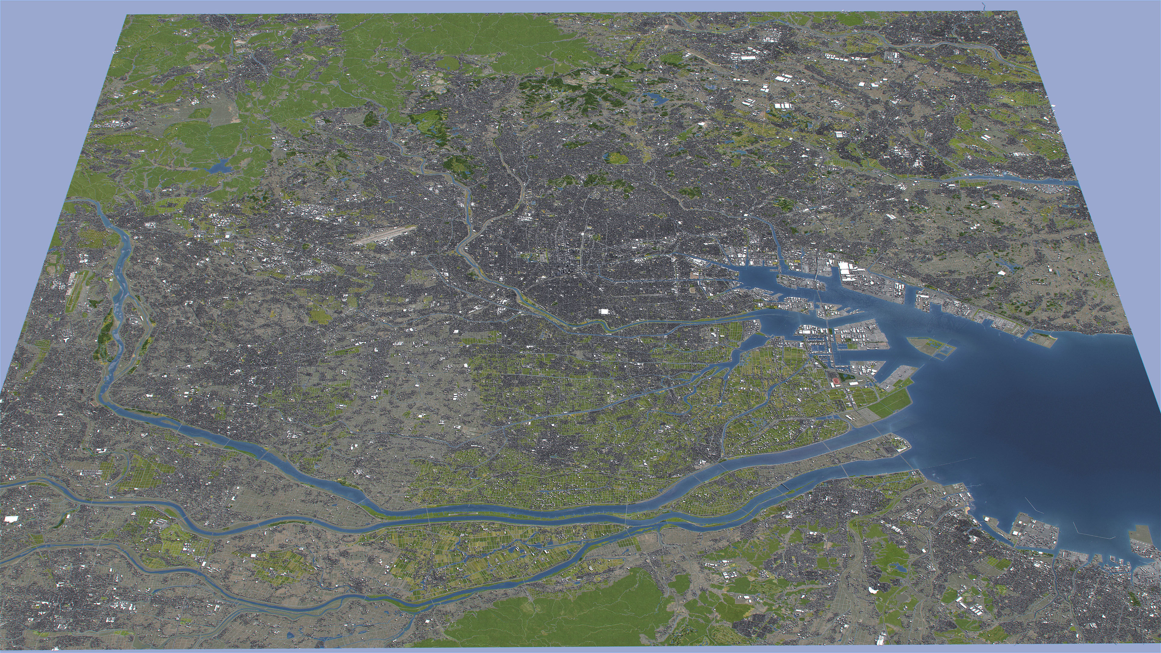 Nagoya - 3D City Topography Terrain 3D Model Collection_8