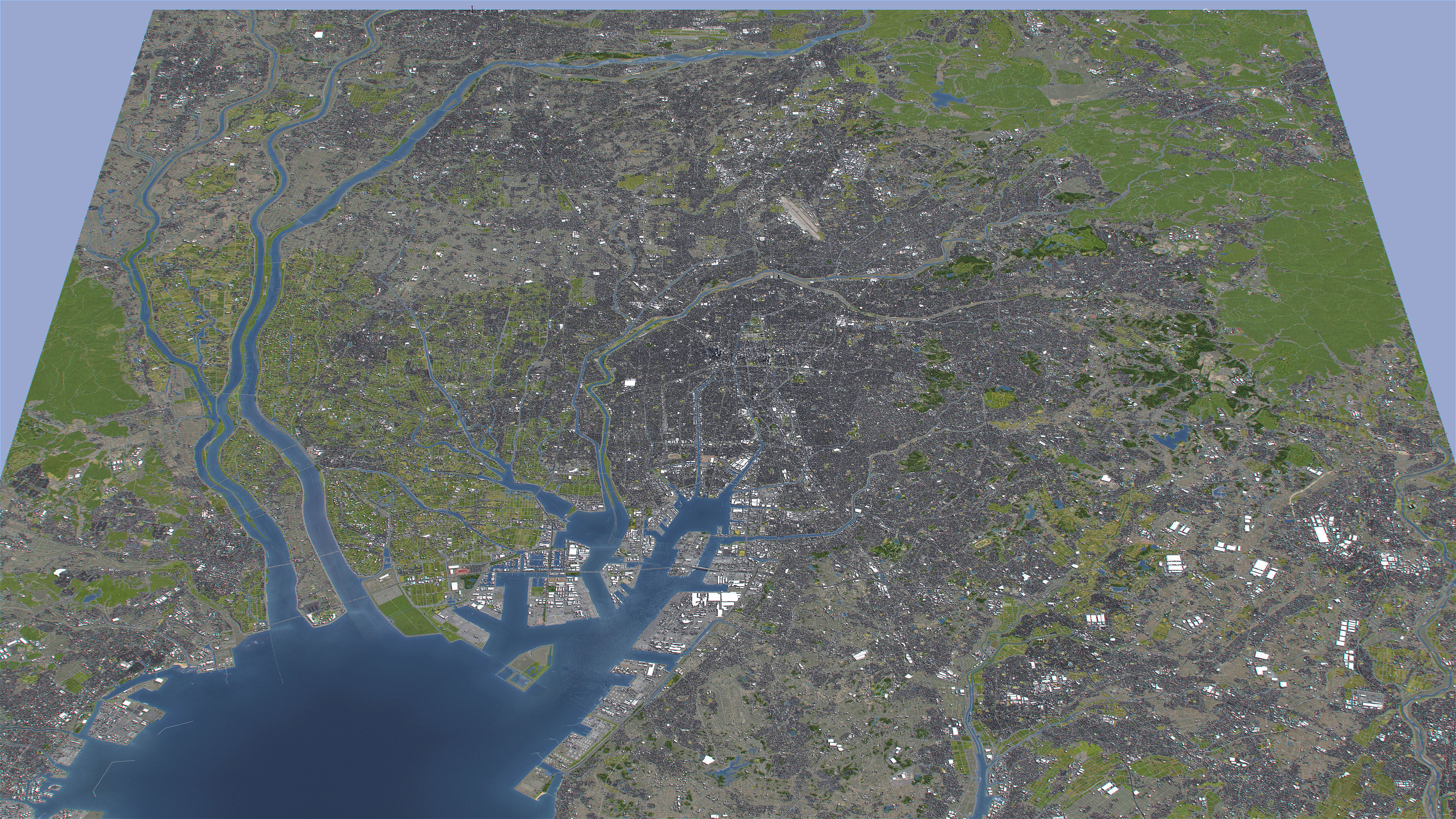 Nagoya - 3D City Topography Terrain 3D Model Collection_2