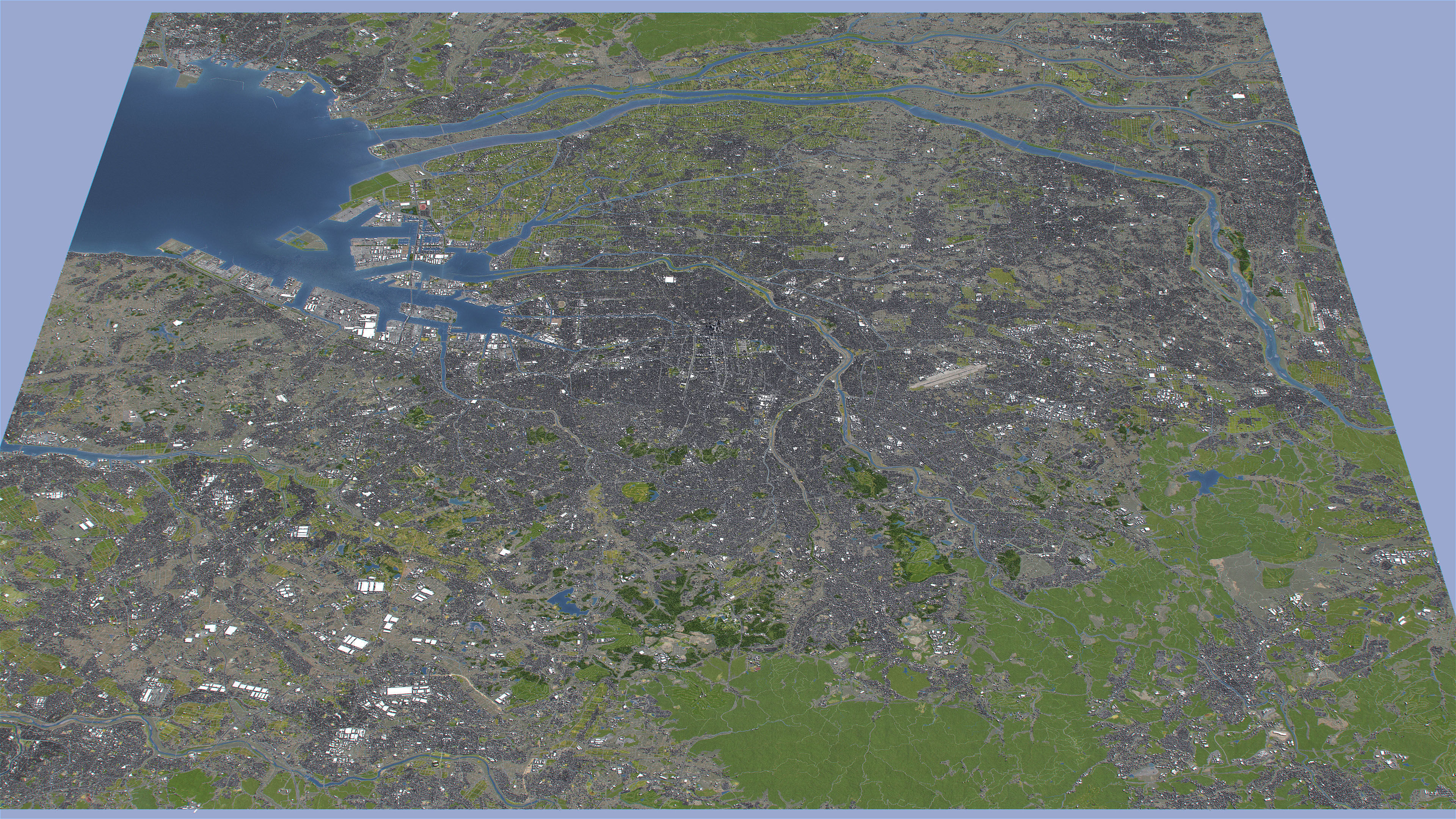 Nagoya - 3D City Topography Terrain 3D Model Collection_17