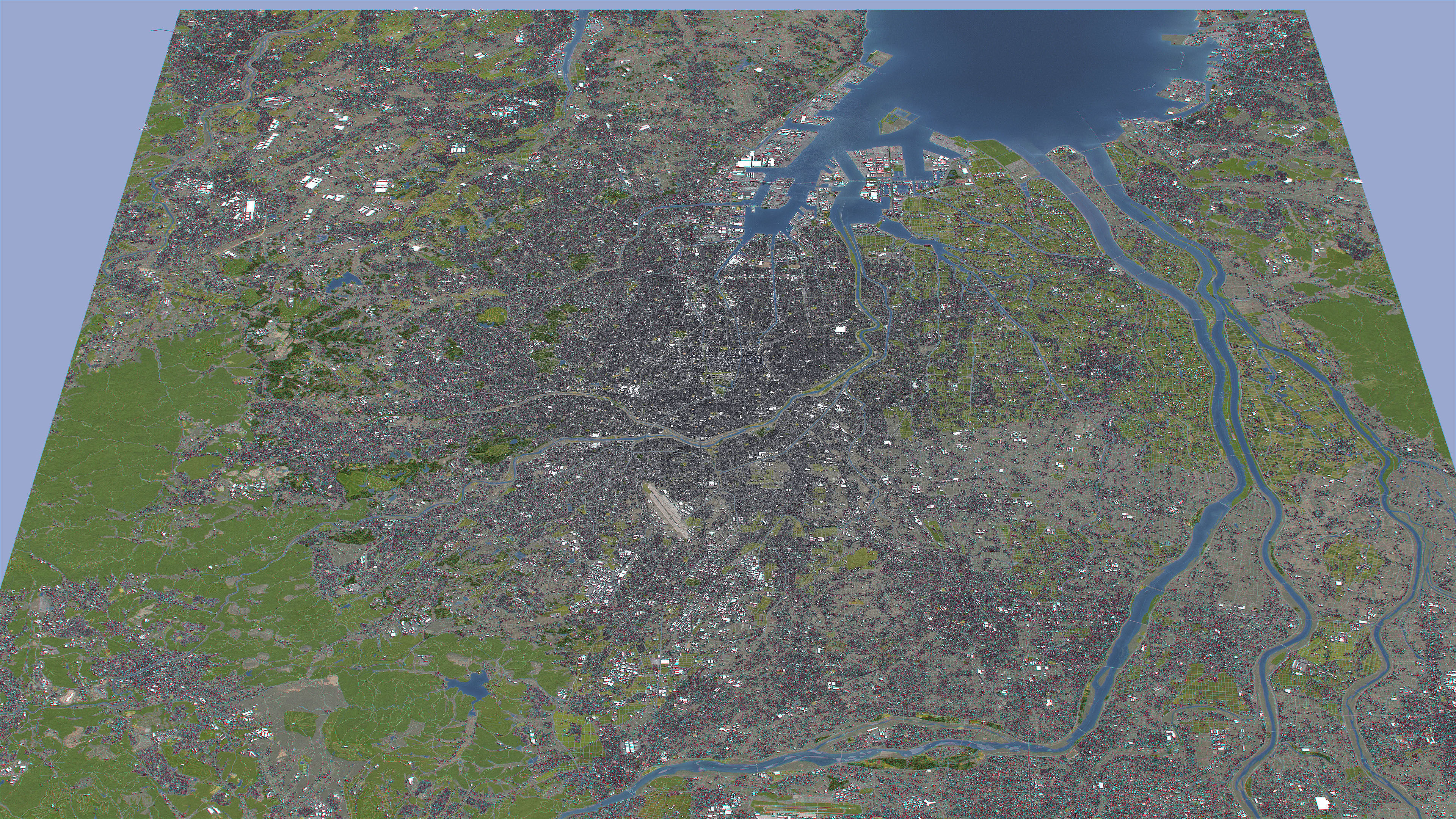 Nagoya - 3D City Topography Terrain 3D Model Collection_13