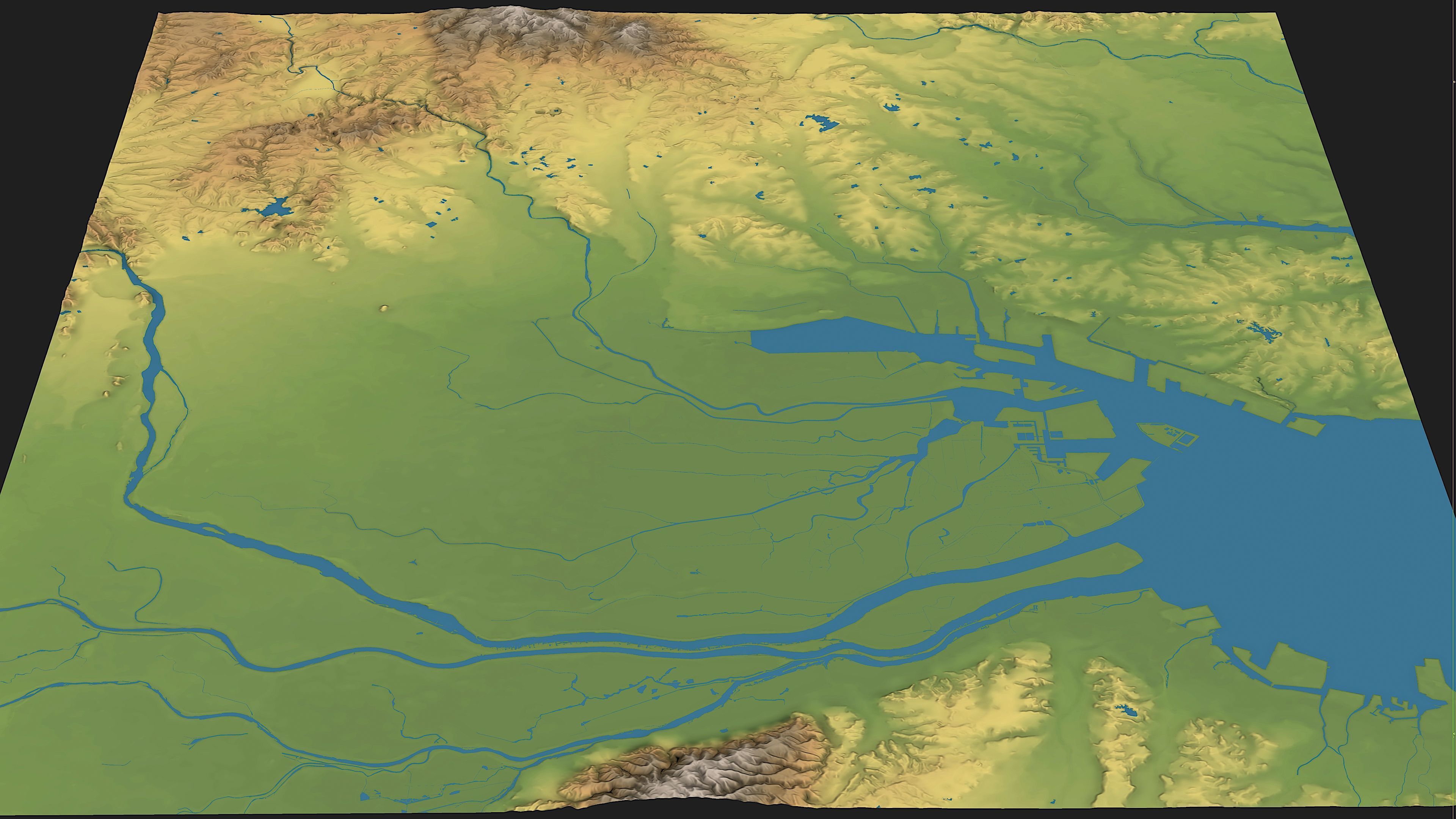 Nagoya - 3D City Topography Terrain 3D Model Collection_12