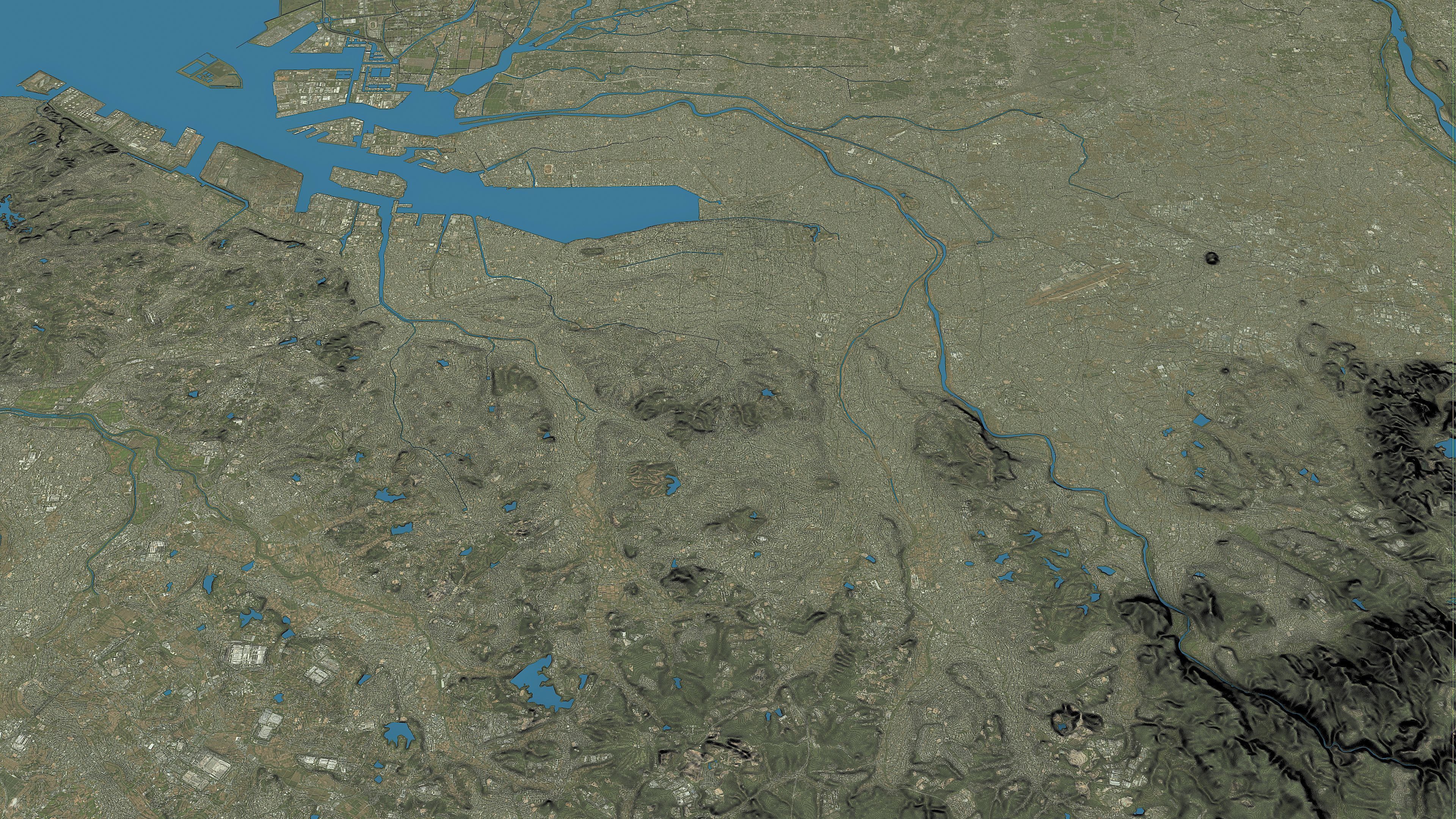 Nagoya - 3D City Topography Terrain 3D Model Collection_38