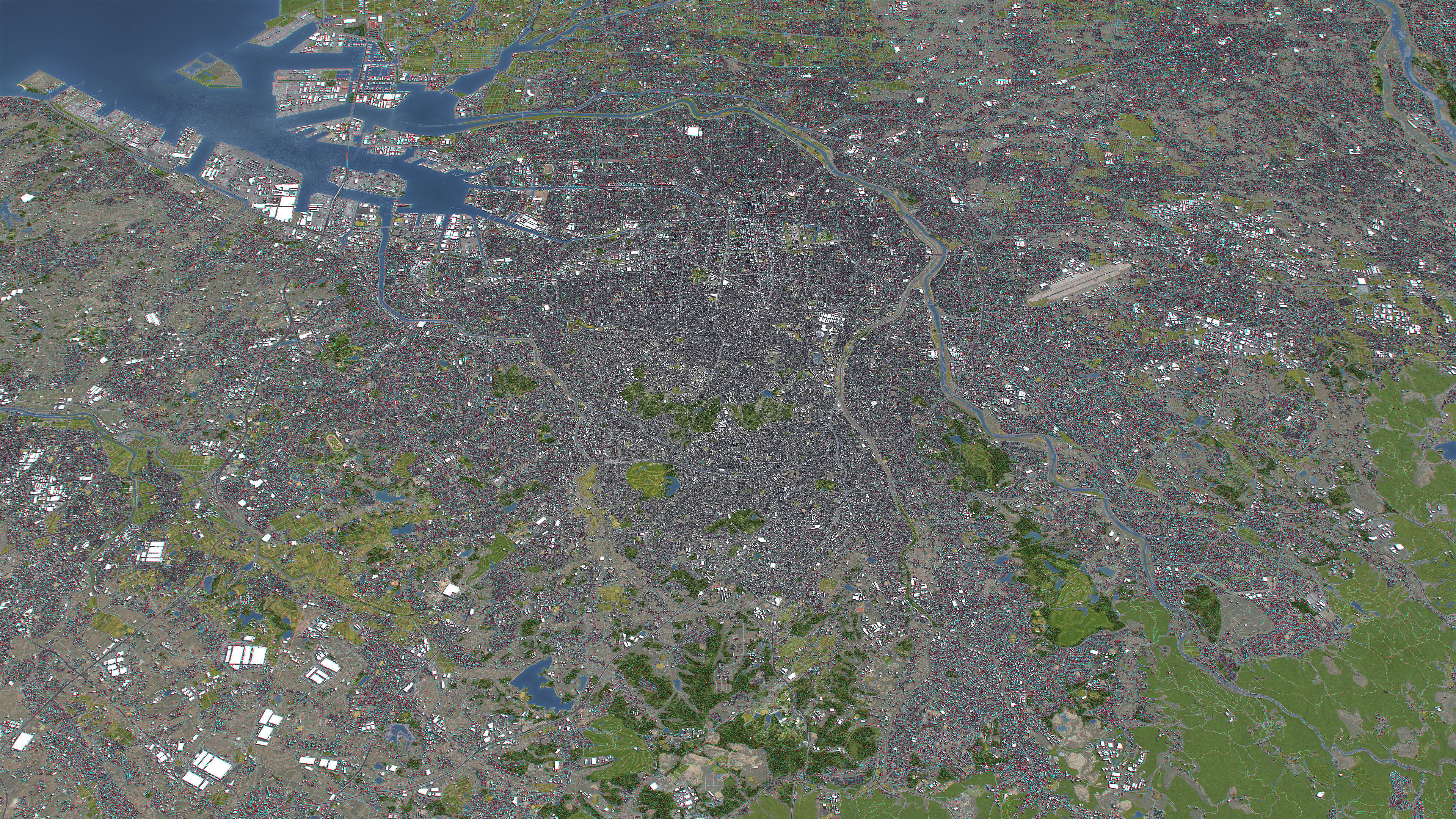 Nagoya - 3D City Topography Terrain 3D Model Collection_37