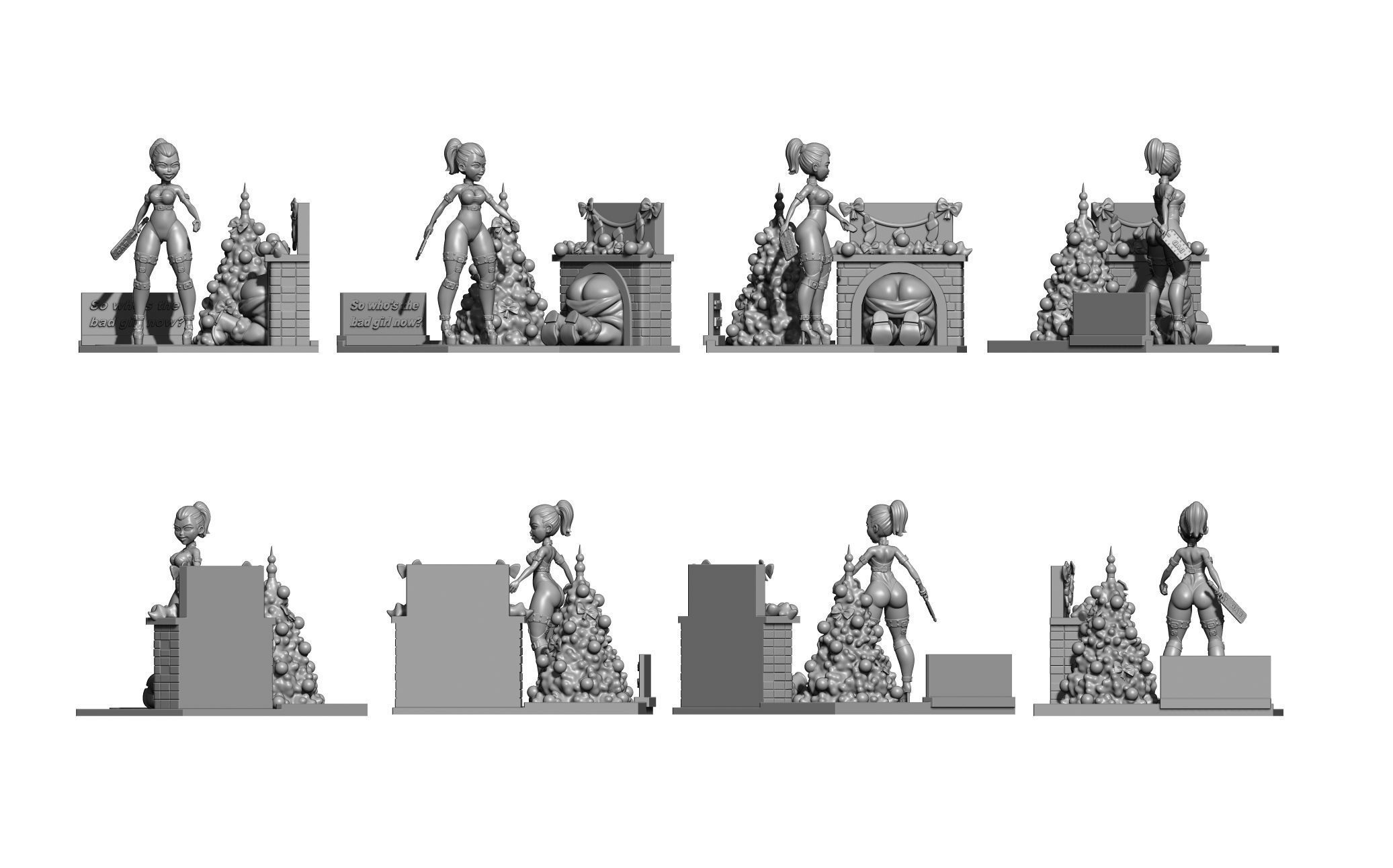 Bad girl 3D print model_1