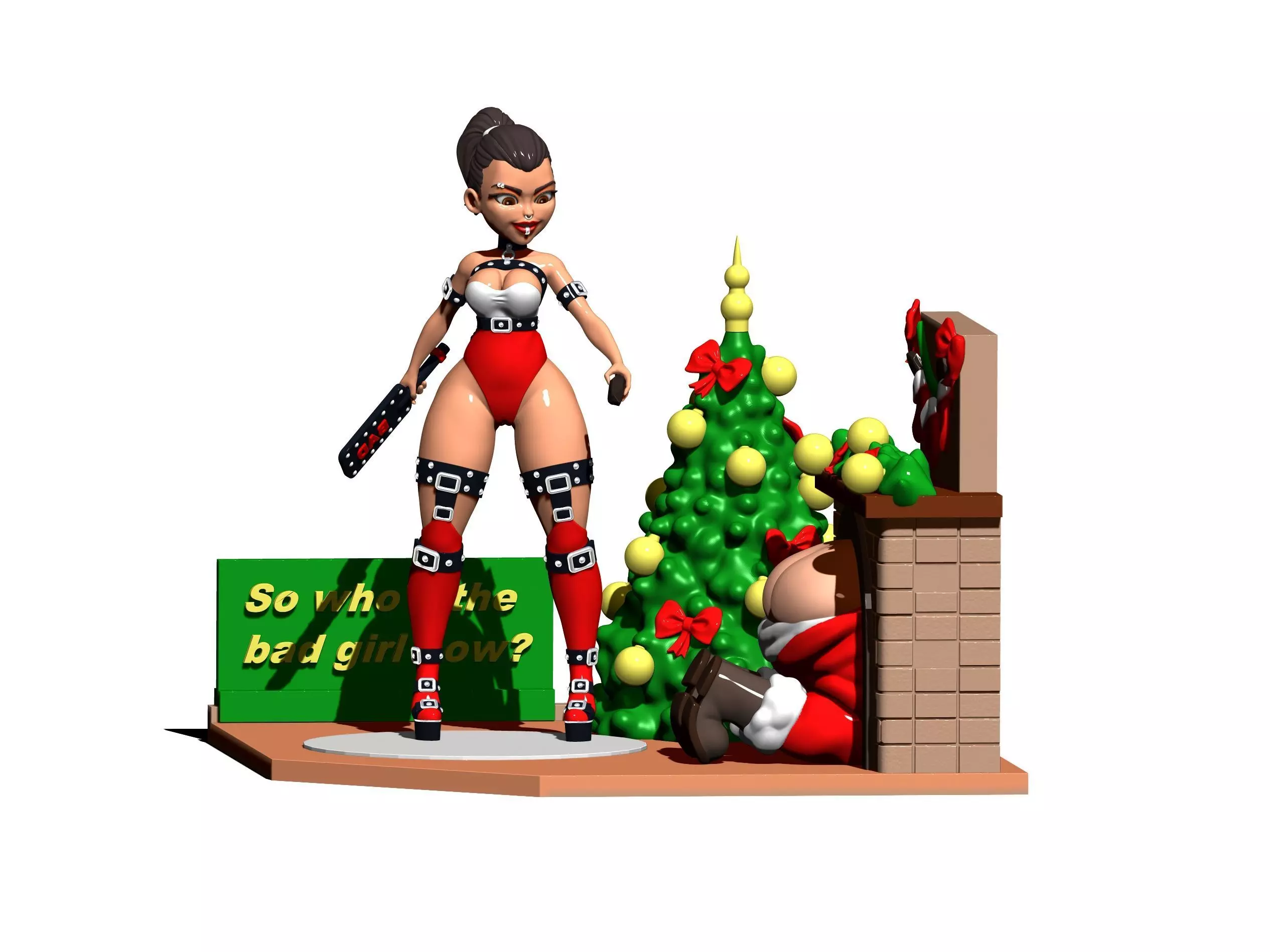 Bad girl 3D print model_0