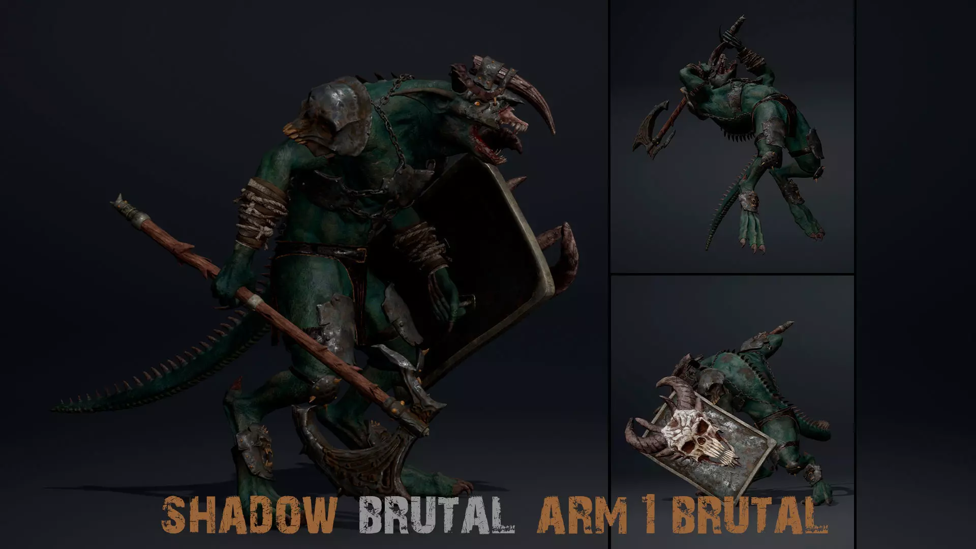 Shadow Brutal Arm1 Brutal Low-poly 3D model_0