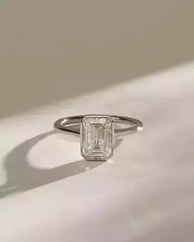 Emerald Engagement Ring