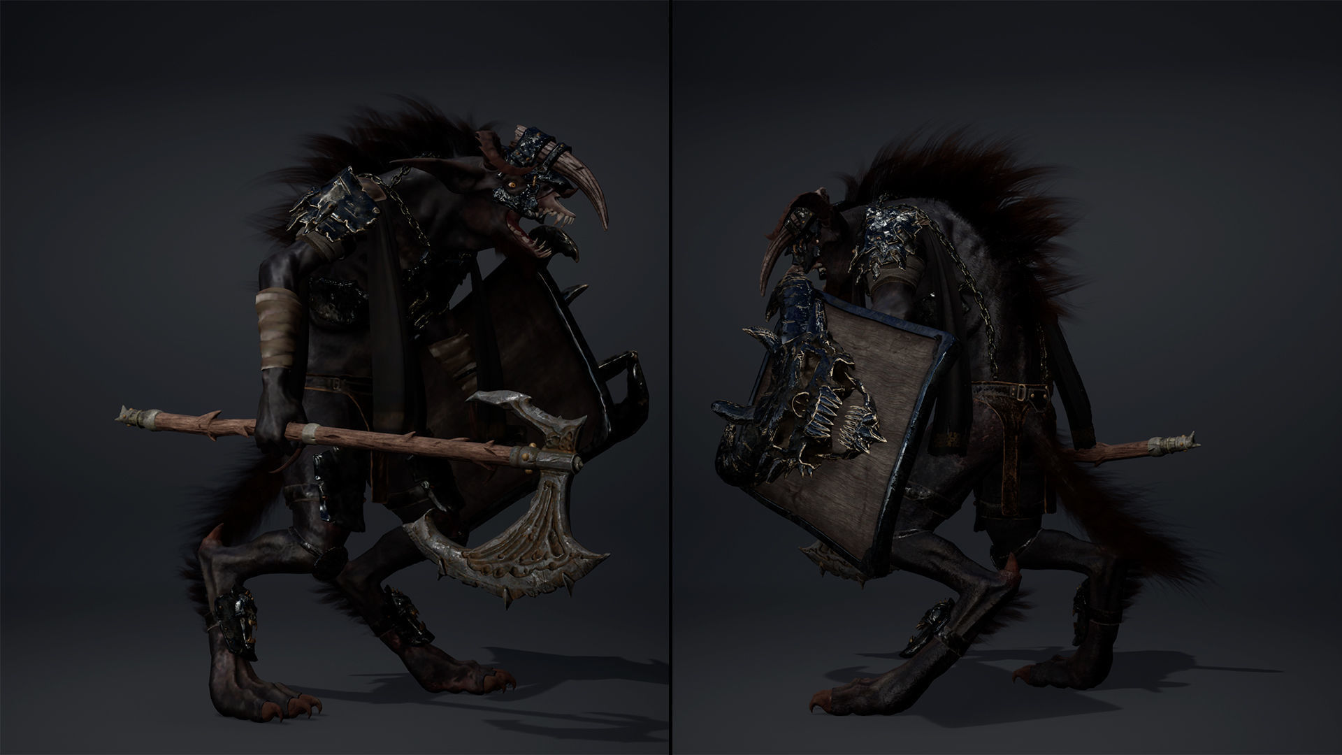 Shadow Brutal Arm1 Low-poly 3D model_5