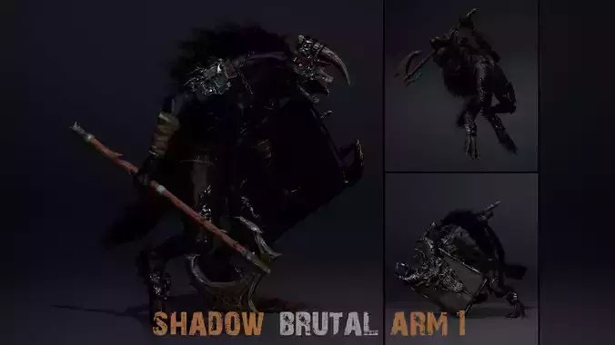 Shadow Brutal Arm1 Low-poly 3D model