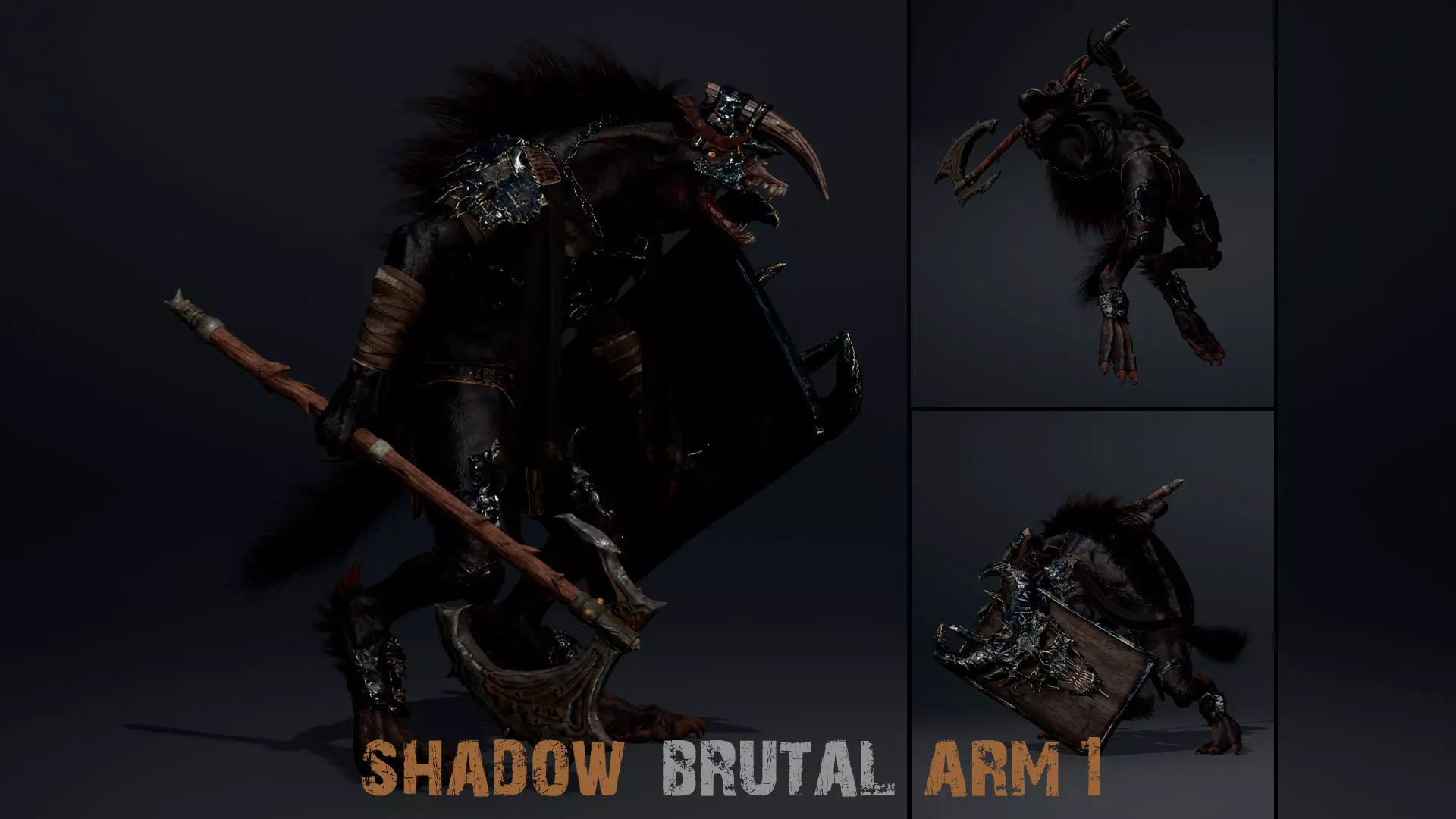 Shadow Brutal Arm1 Low-poly 3D model_0