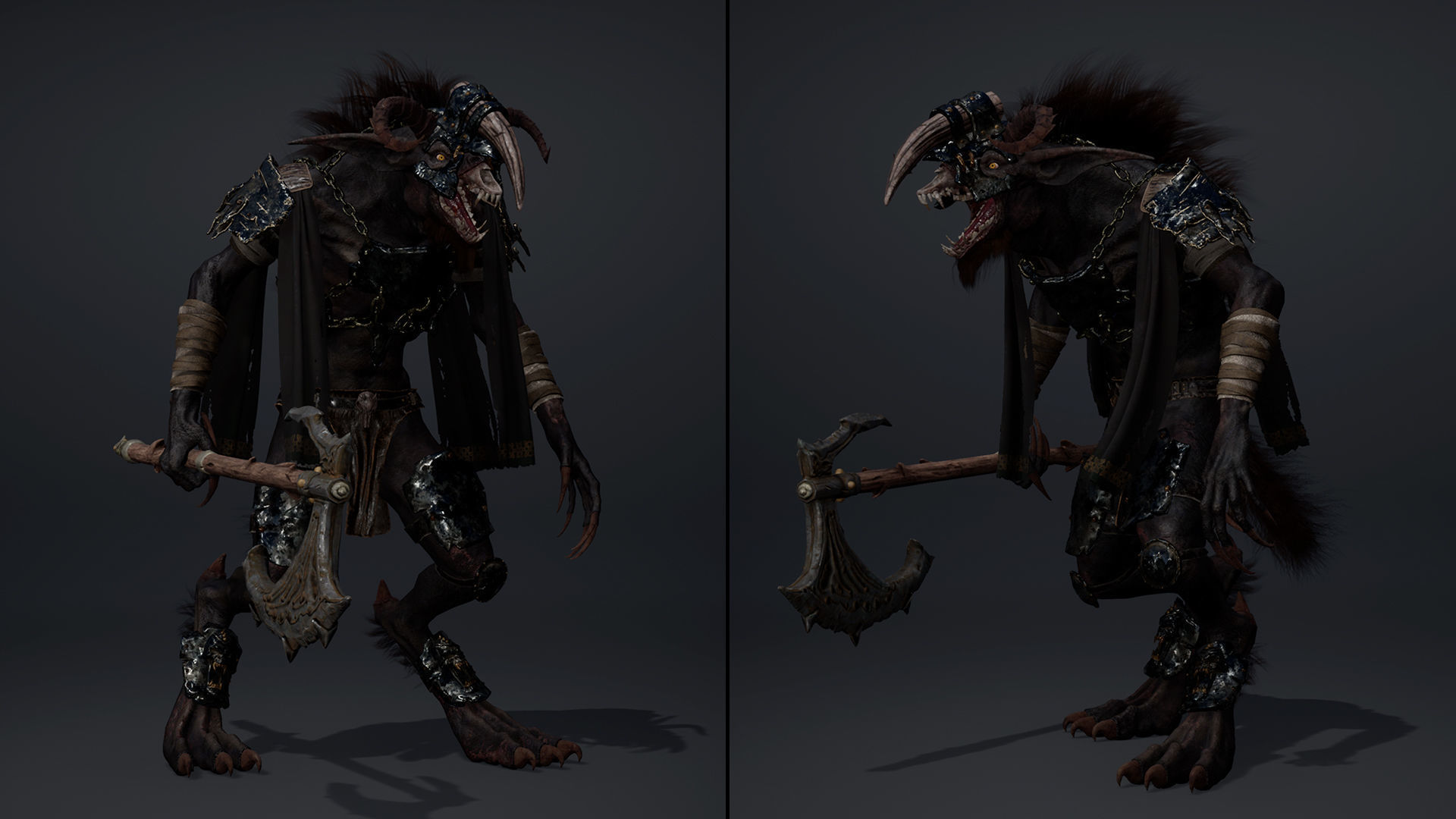 Shadow Brutal Arm1 Low-poly 3D model_21