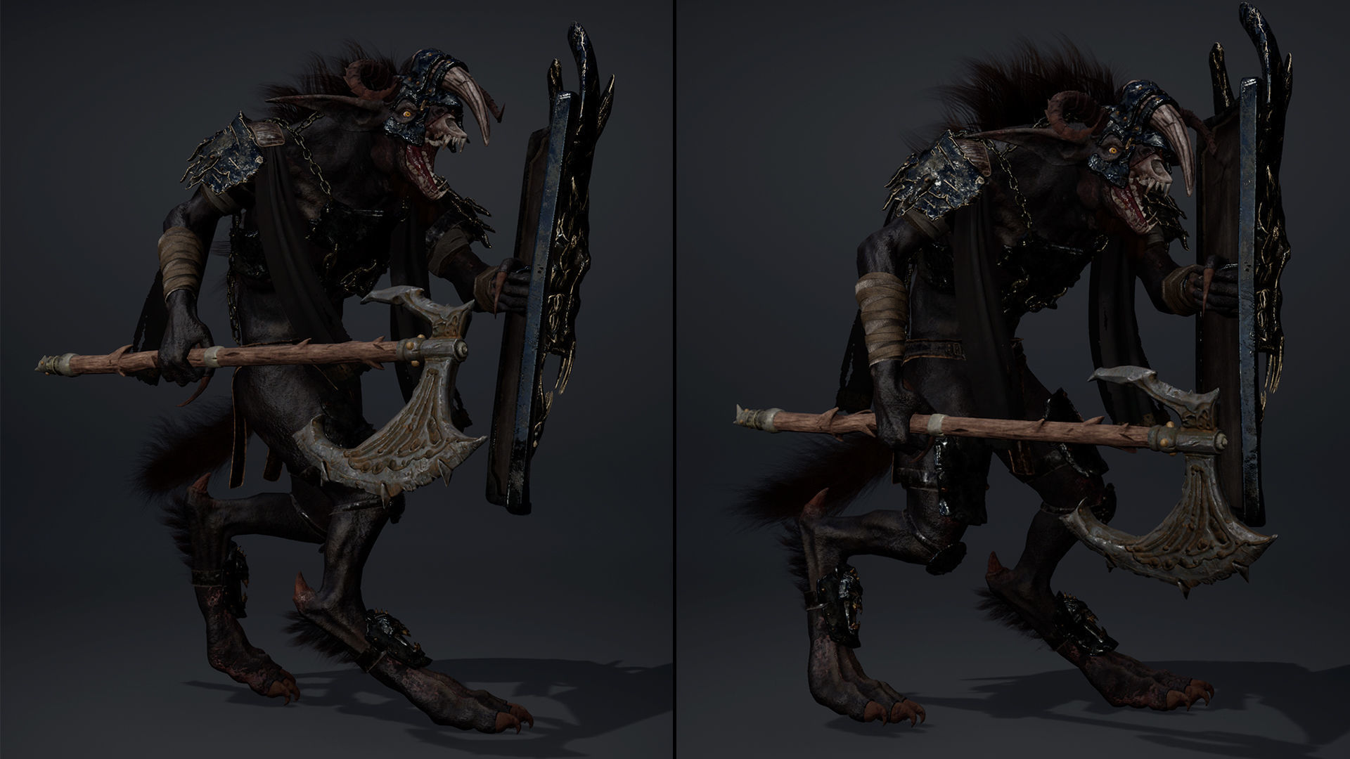 Shadow Brutal Arm1 Low-poly 3D model_24