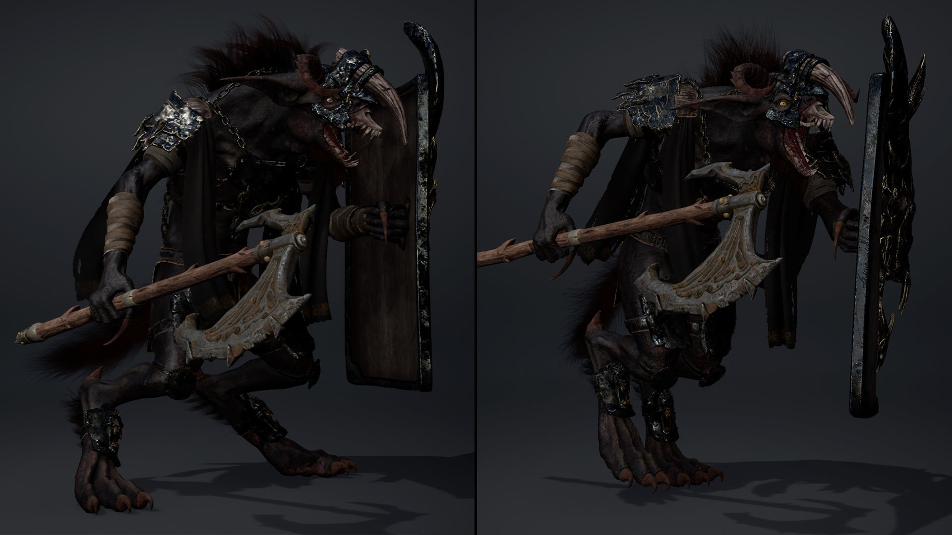 Shadow Brutal Arm1 Low-poly 3D model_13