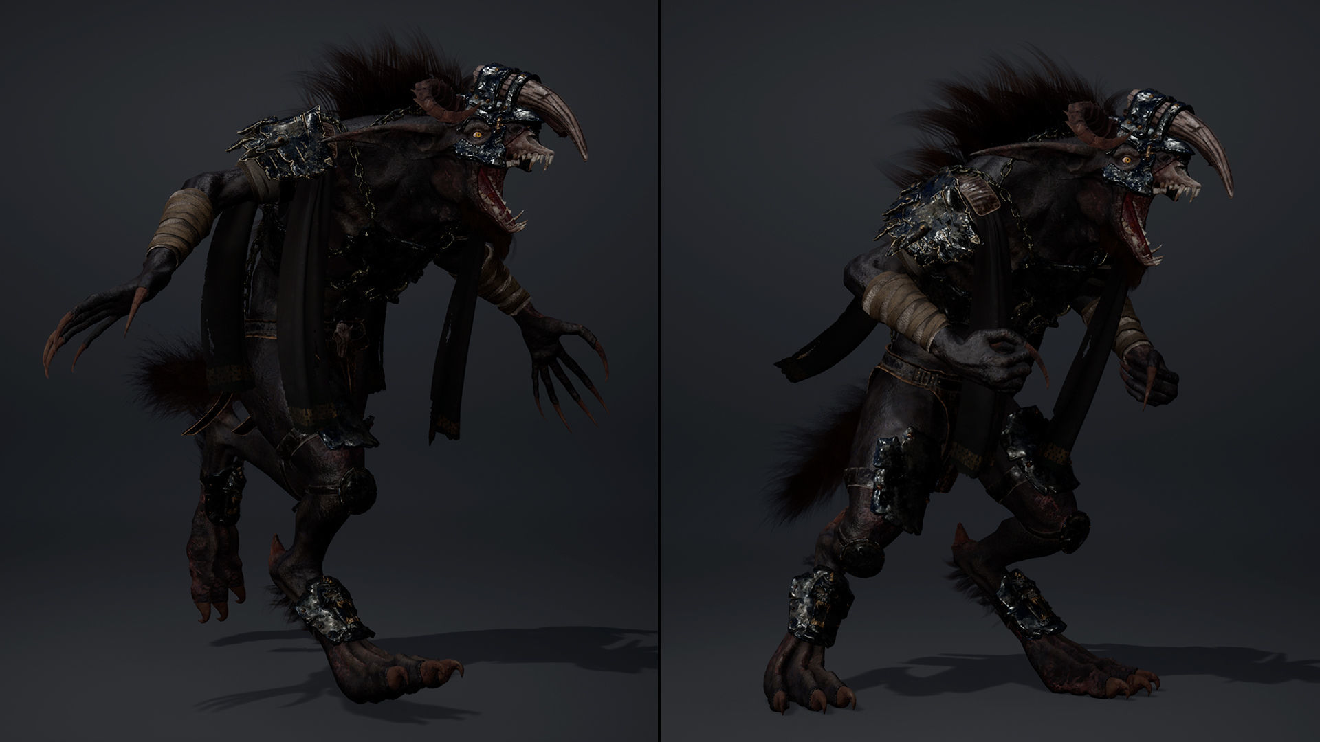 Shadow Brutal Arm1 Low-poly 3D model_16