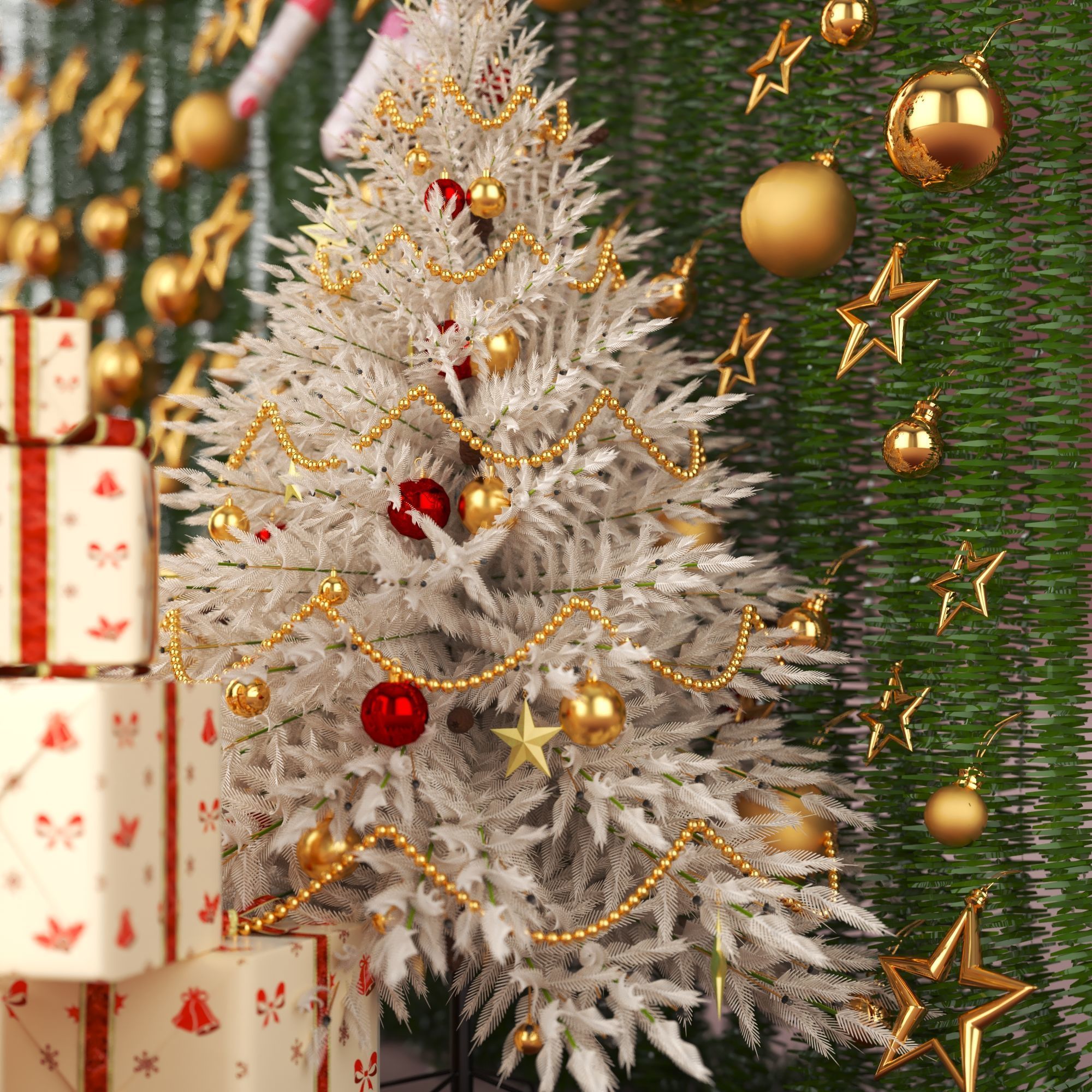 Christmas Trees  3D model_5
