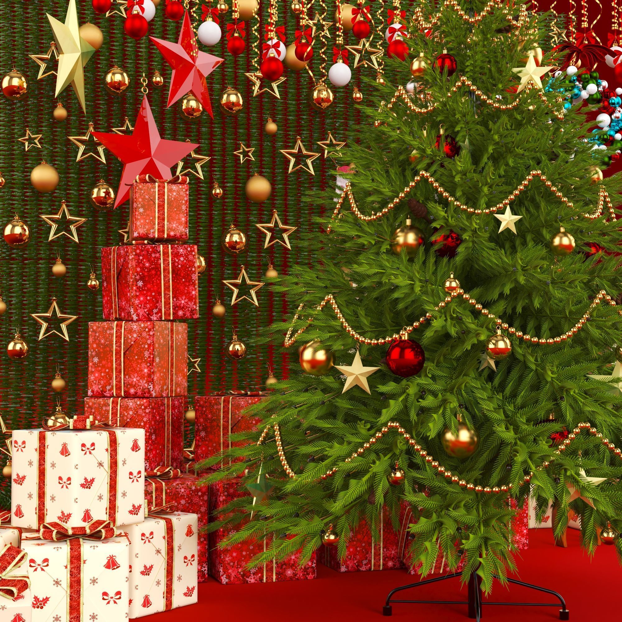 Christmas Trees  3D model_2