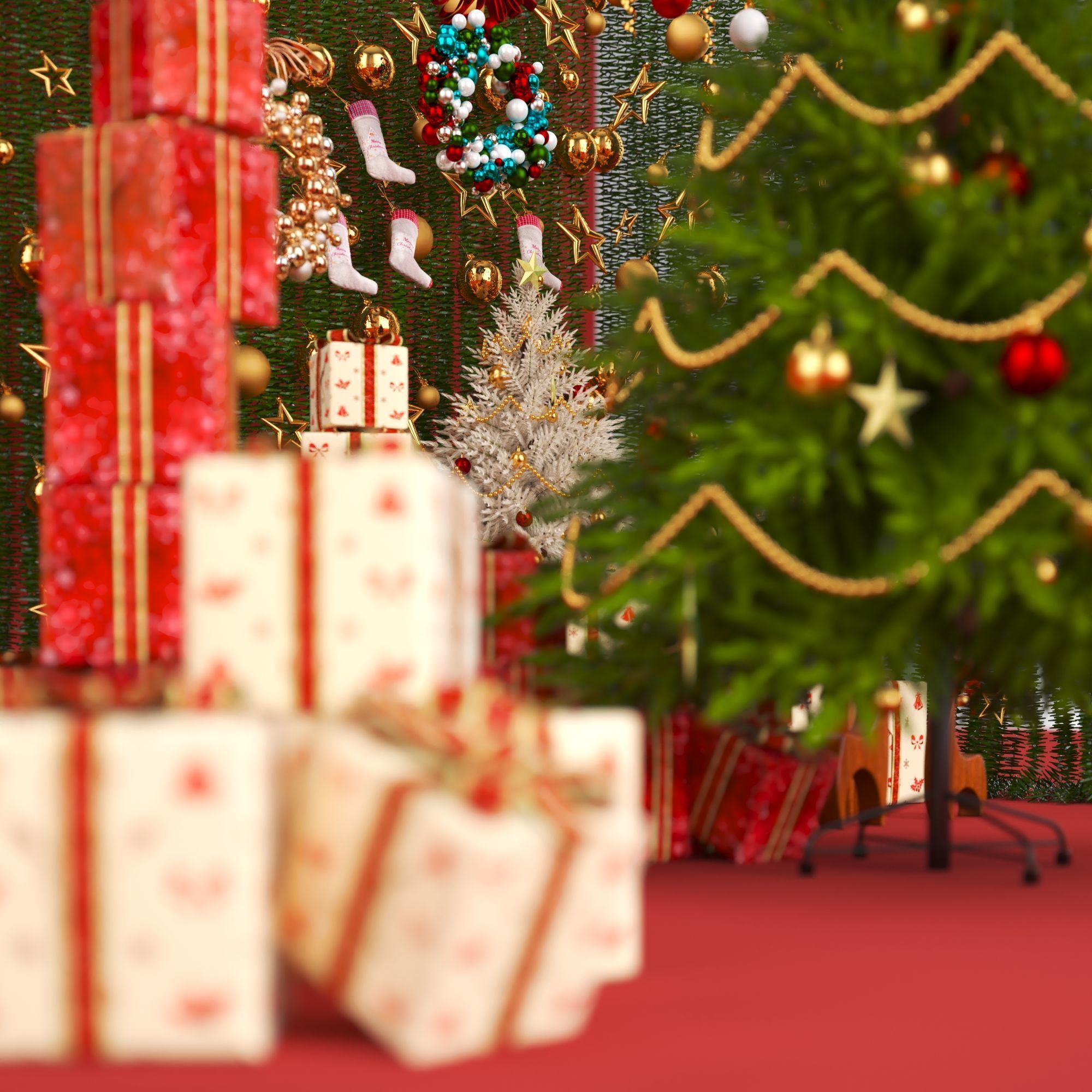 Christmas Trees  3D model_7