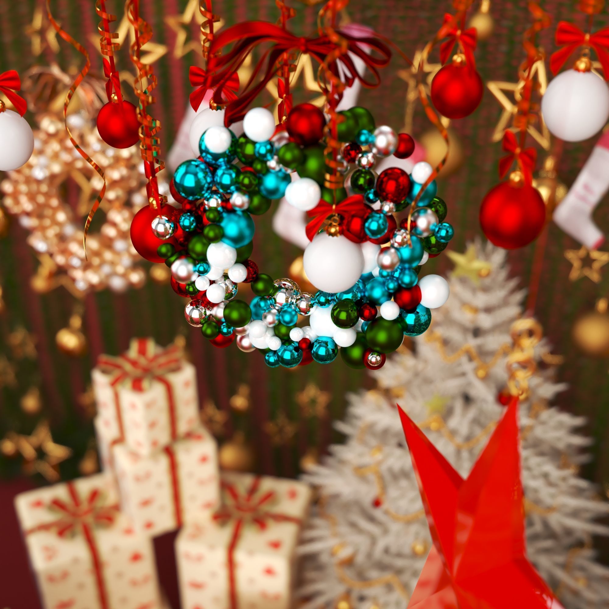 Christmas Trees  3D model_6